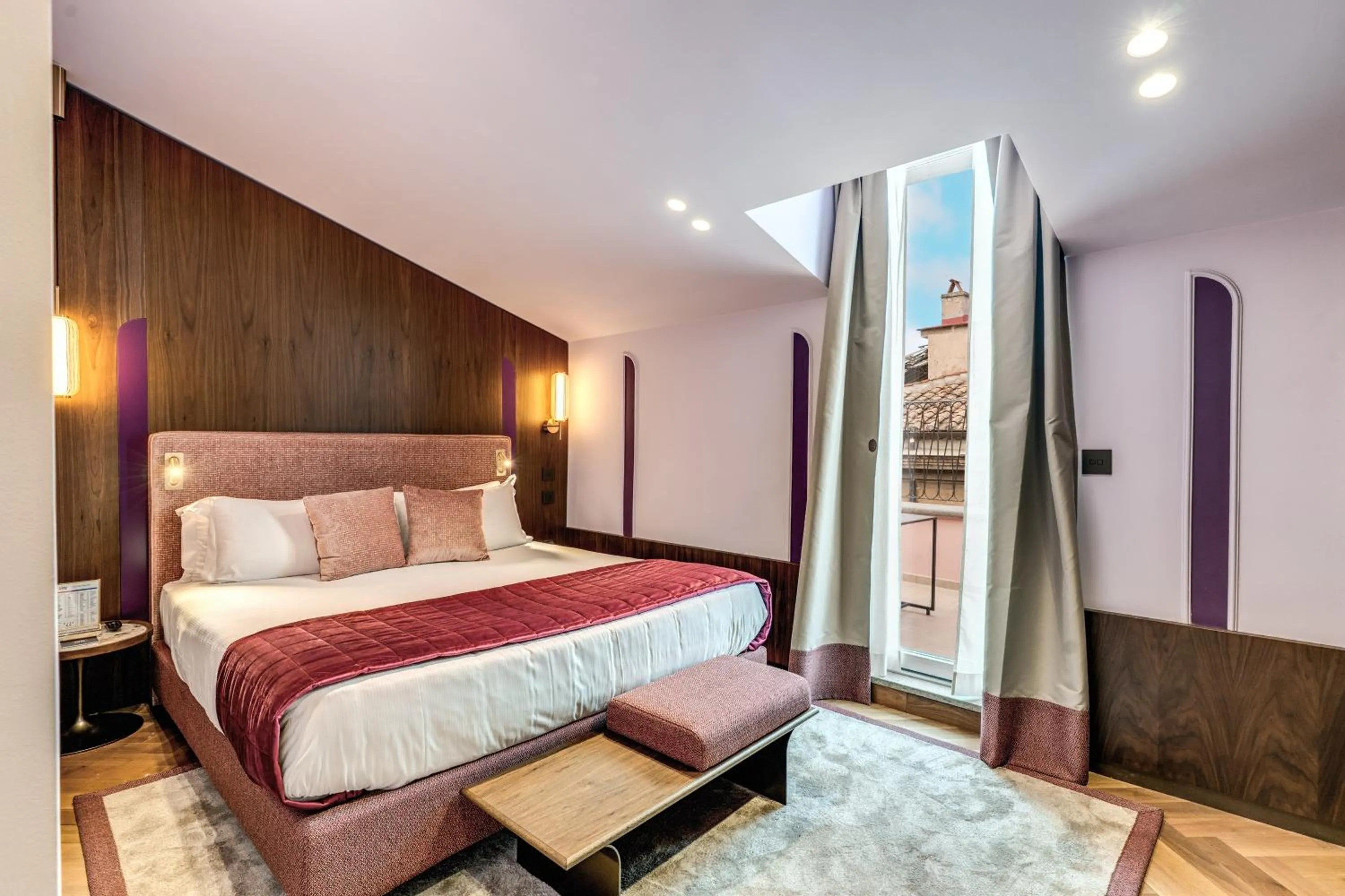 Bed in THE STEPS Hotel - by Eitch Collection