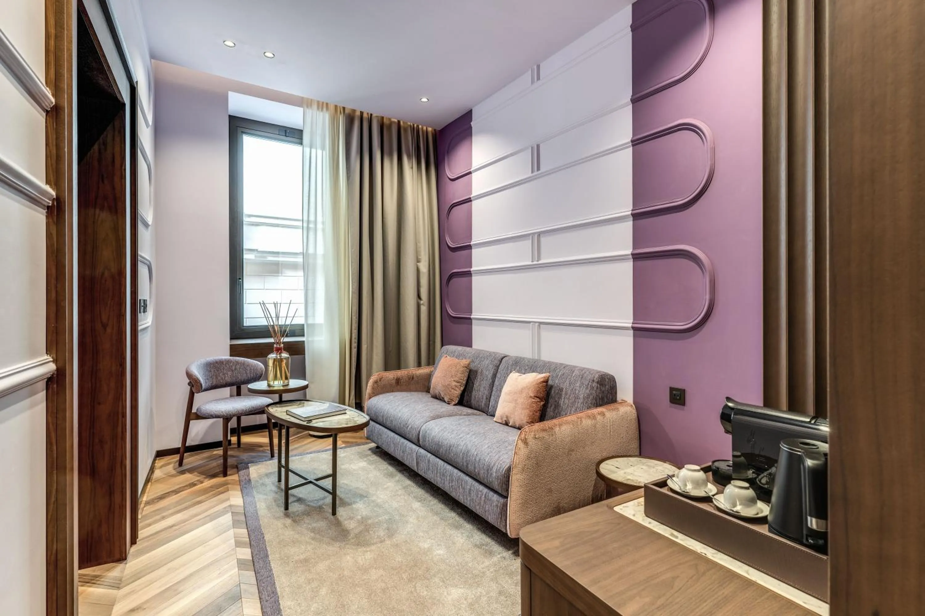 Living room in THE STEPS Hotel - by Eitch Collection