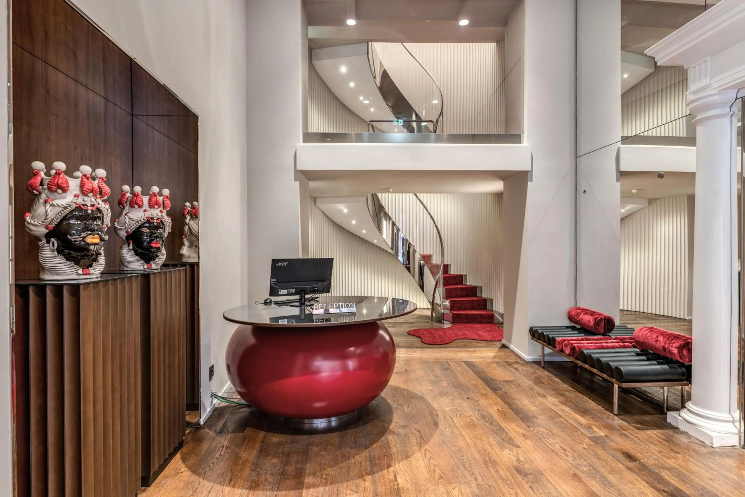 Lobby or reception in THE STEPS Hotel - by Eitch Collection