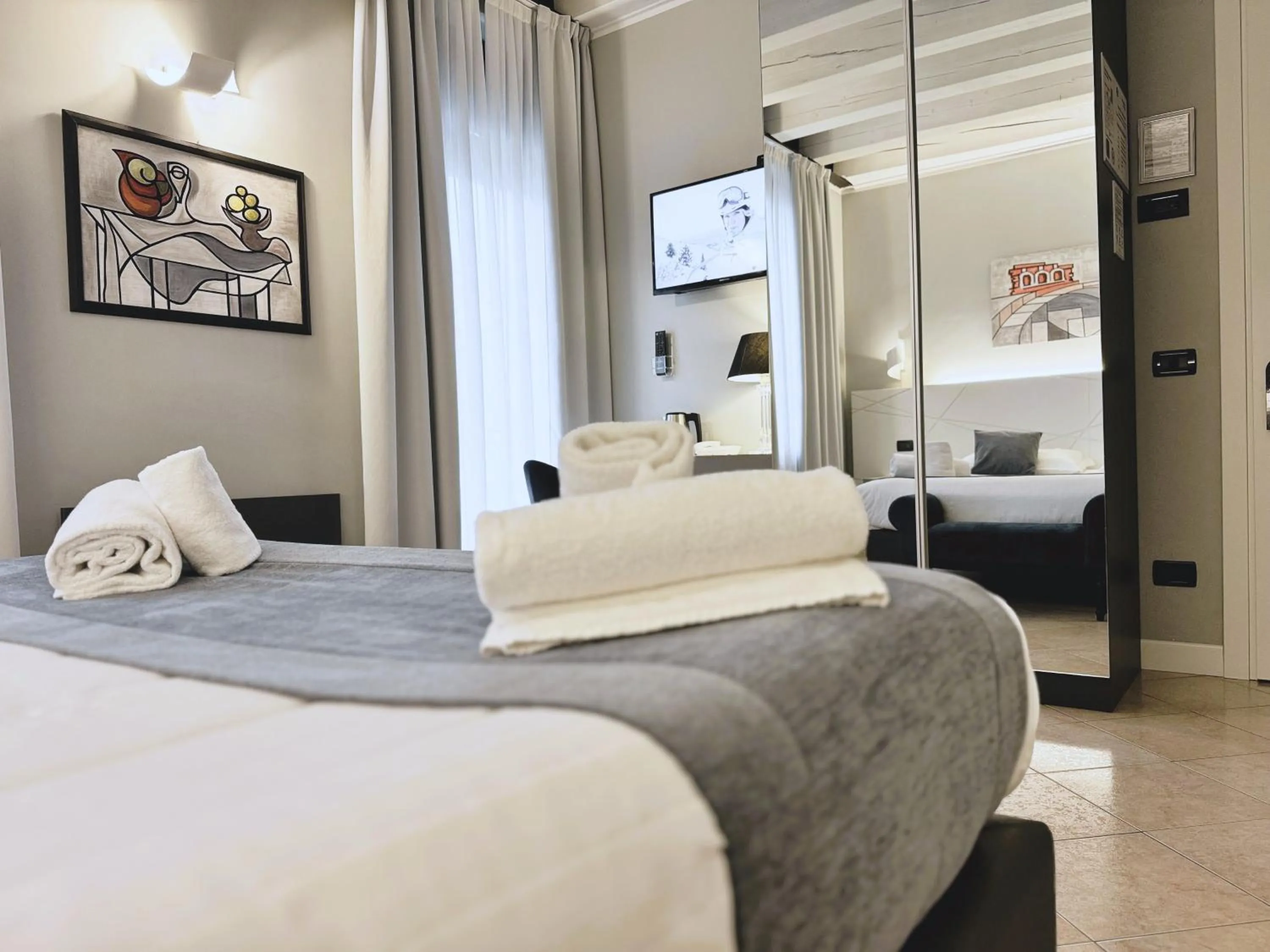 Bed in Hotel Fontana Verona