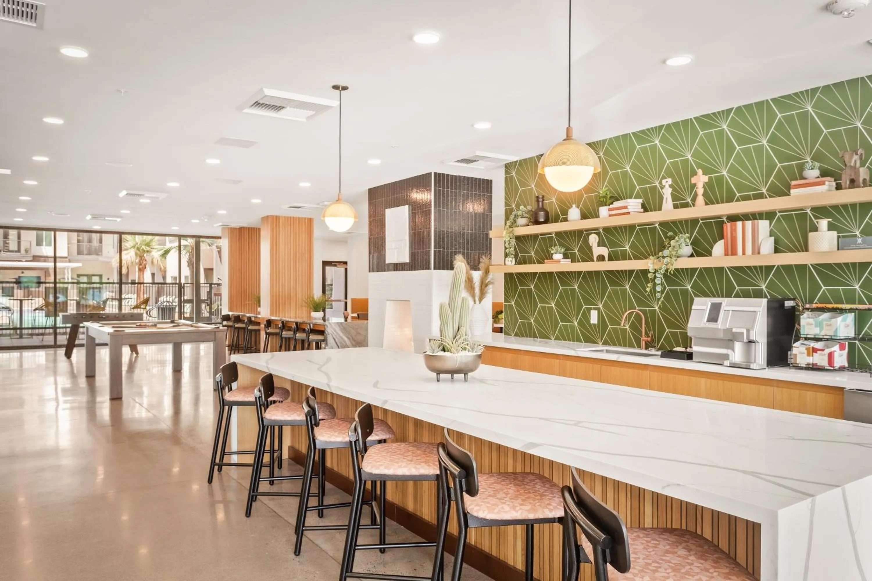 Communal kitchen in Locale Midtown Phoenix