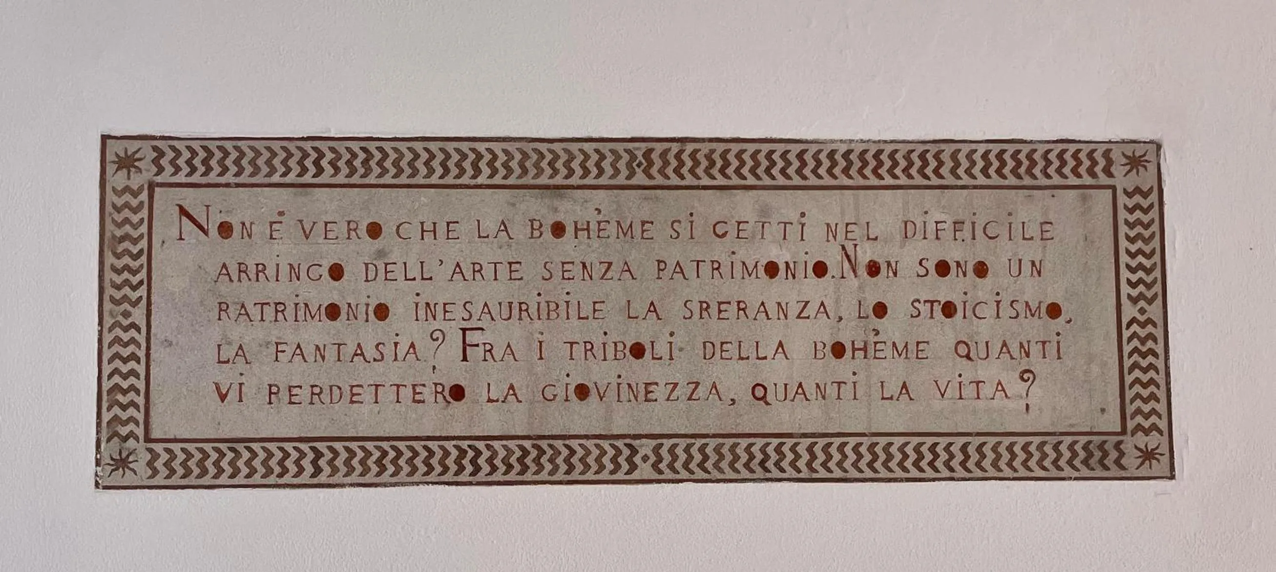 Decorative detail in Villa Angelina