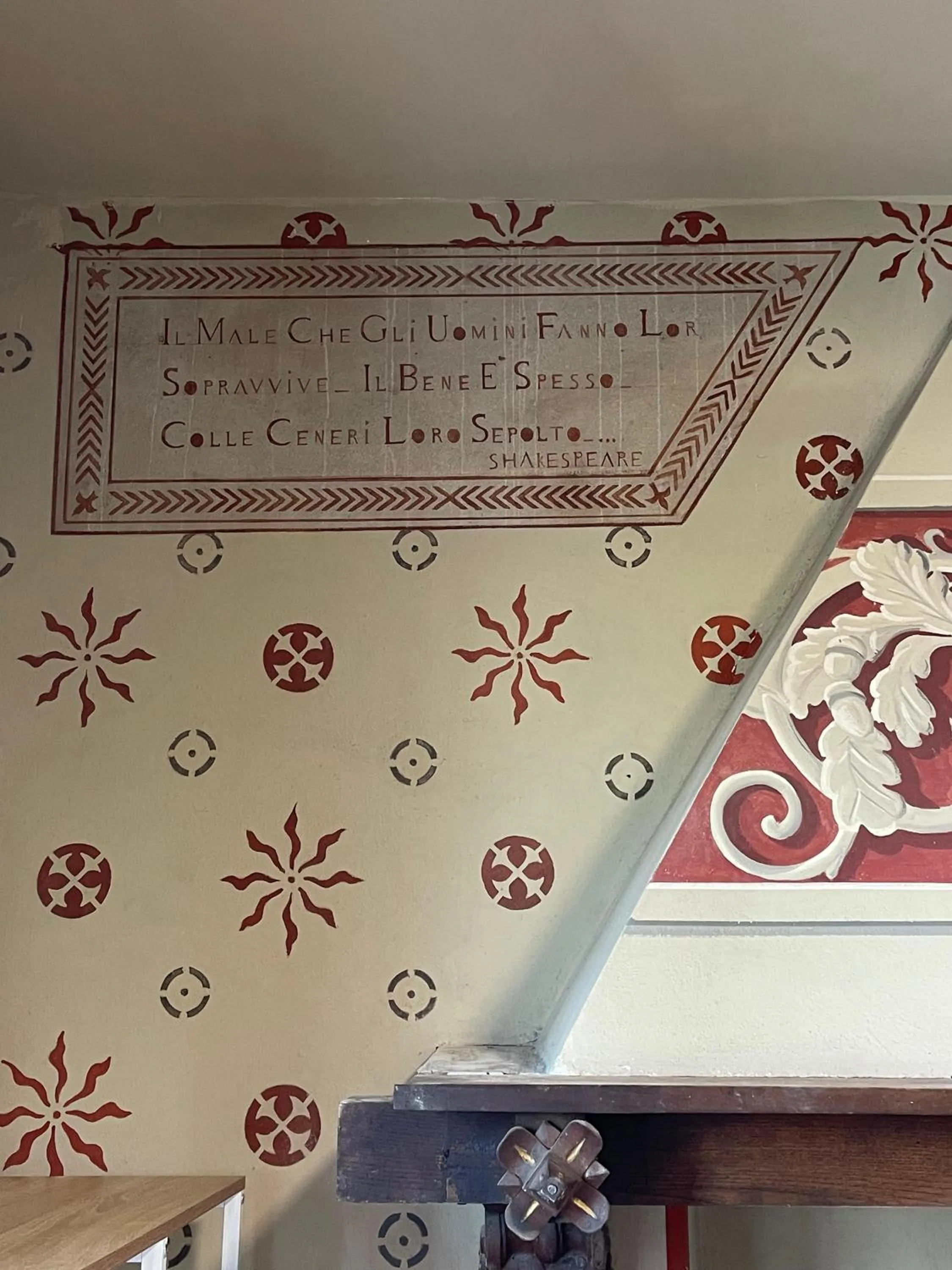 Decorative detail in Villa Angelina