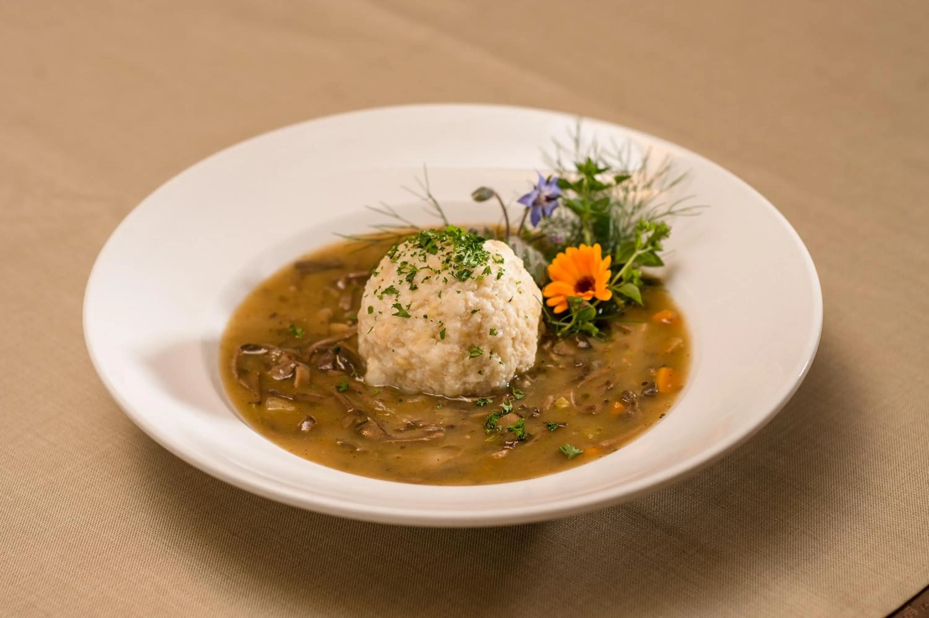 Food close-up in Landgasthof Seisenbergklamm