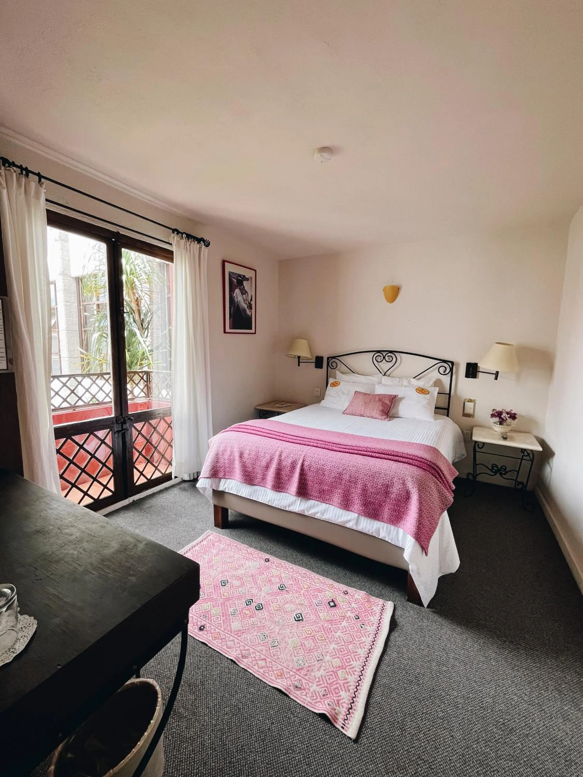 Garden view, Bed in Posada Real de Chiapas