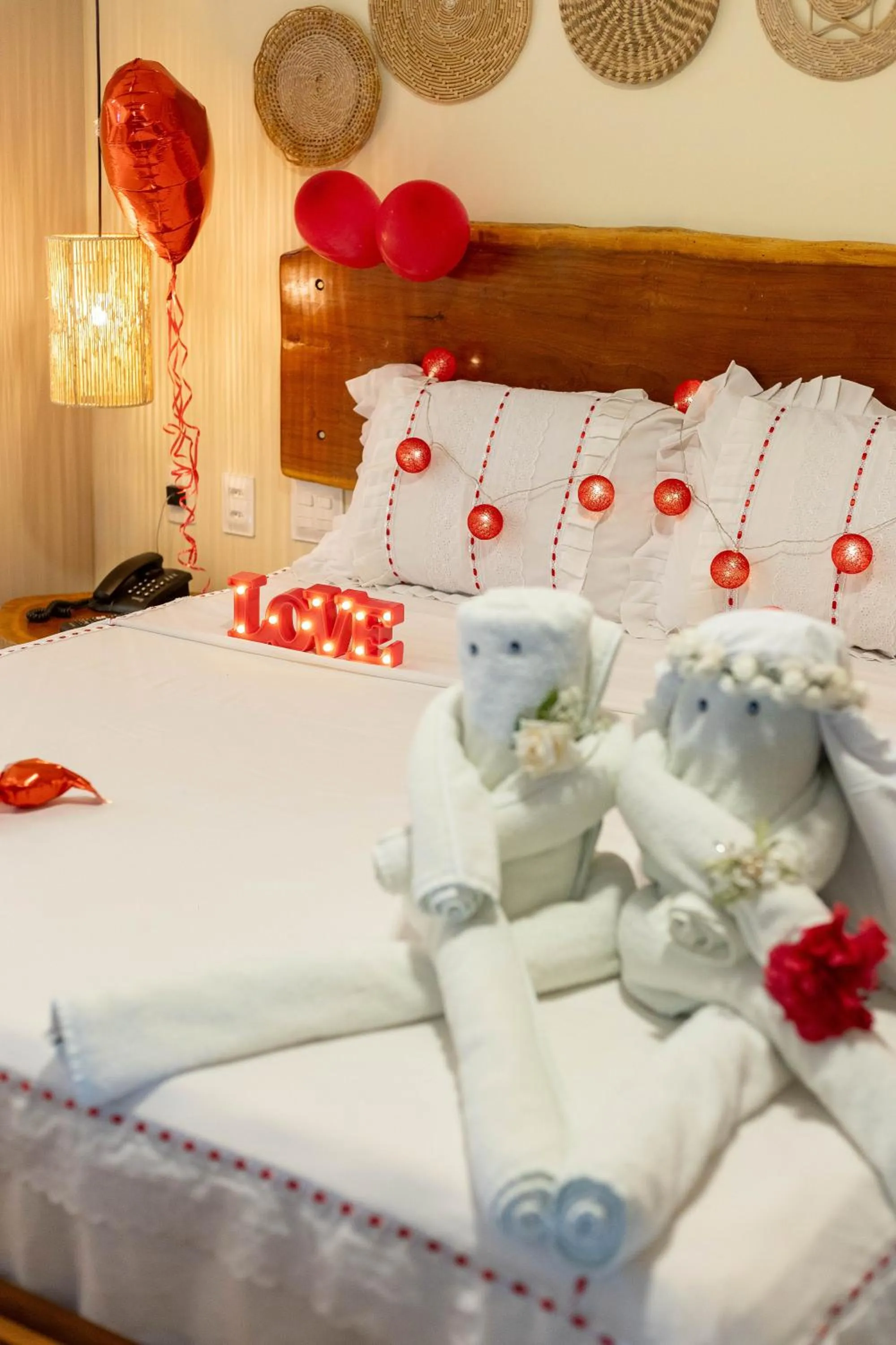 Bed in Baía Branca Beach Resort