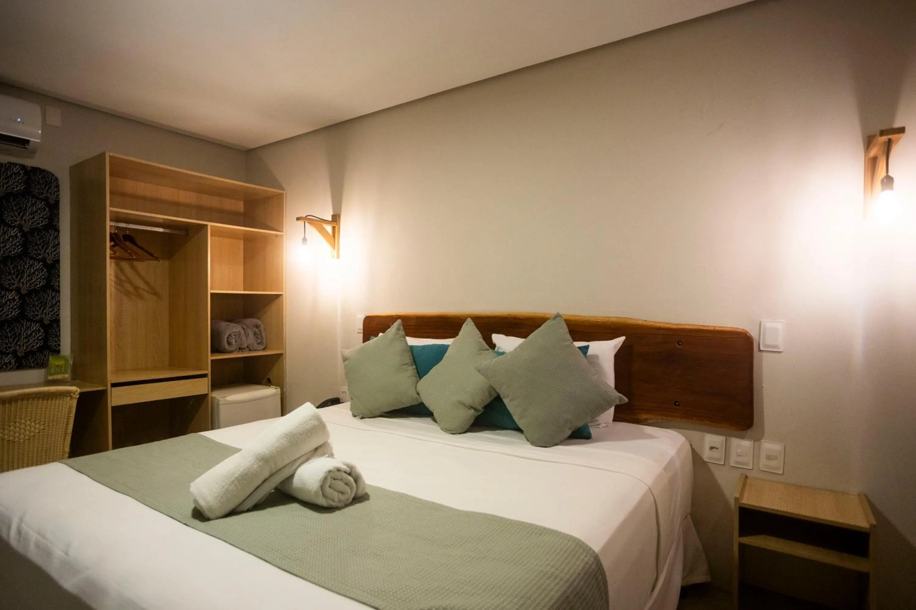 Bed in Baía Branca Beach Resort