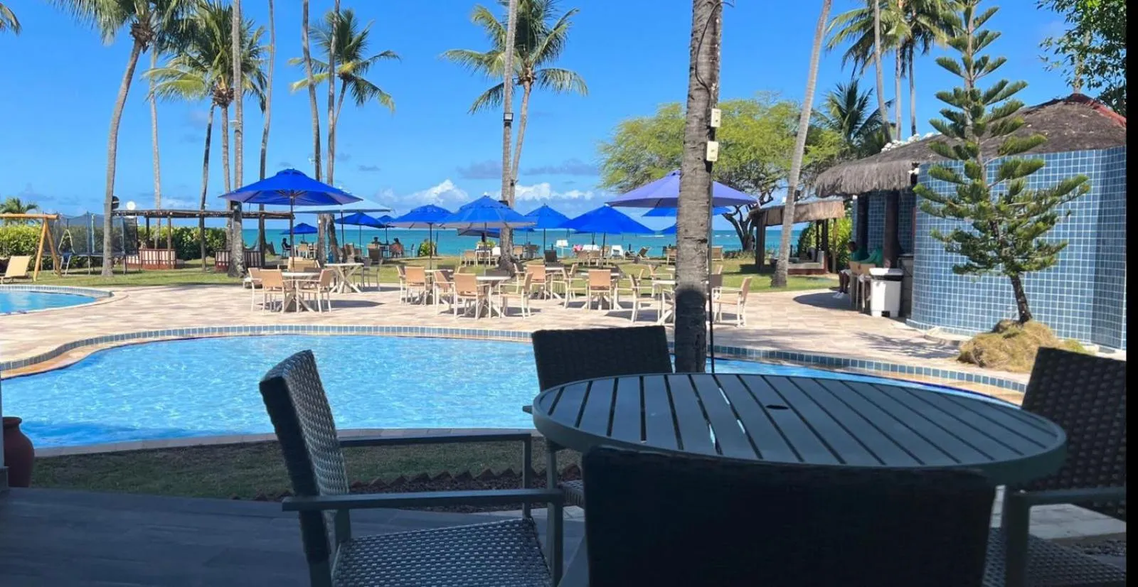 Pool view in Baía Branca Beach Resort