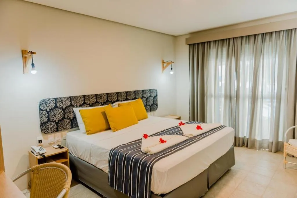 Bed in Baía Branca Beach Resort