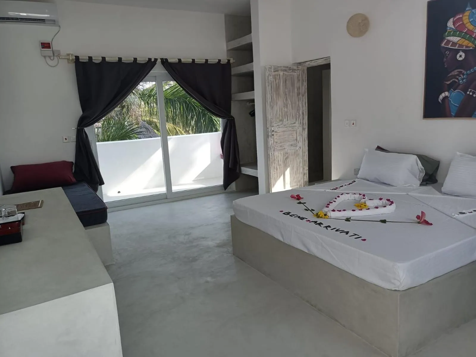 Bed in Ascot Watamu Resort