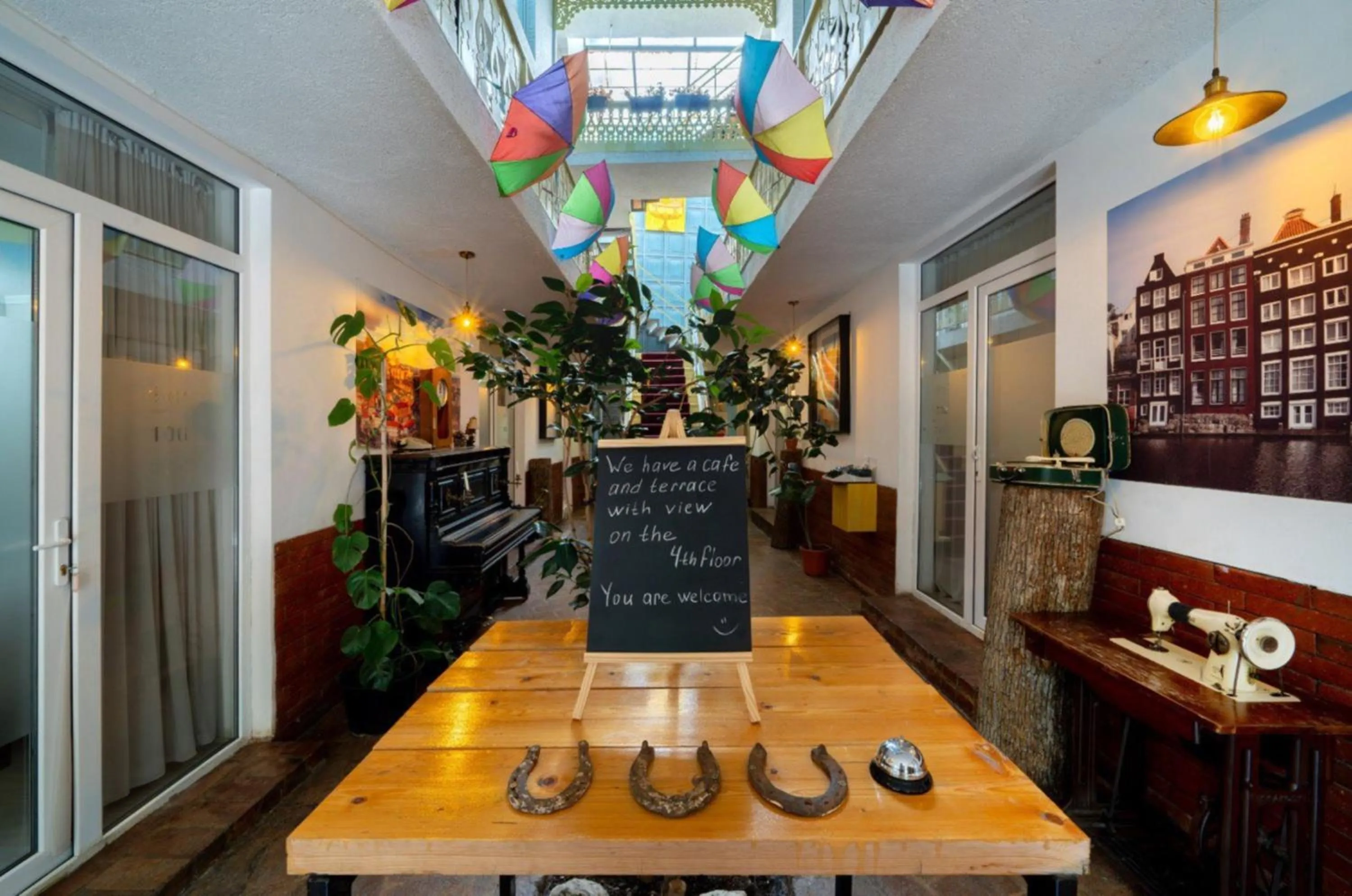 Seating area in Hotel Tato & CoWorking space
