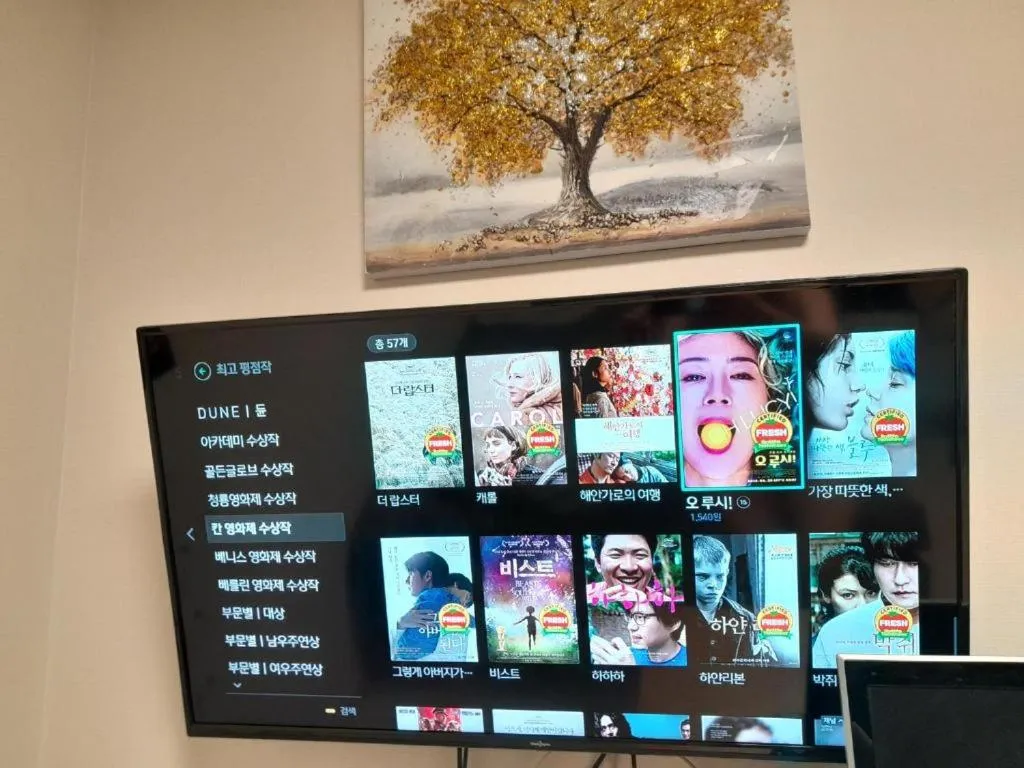 TV and multimedia in Songdo Halla Westernpark-SeaViewRoom Hotel-바다전망