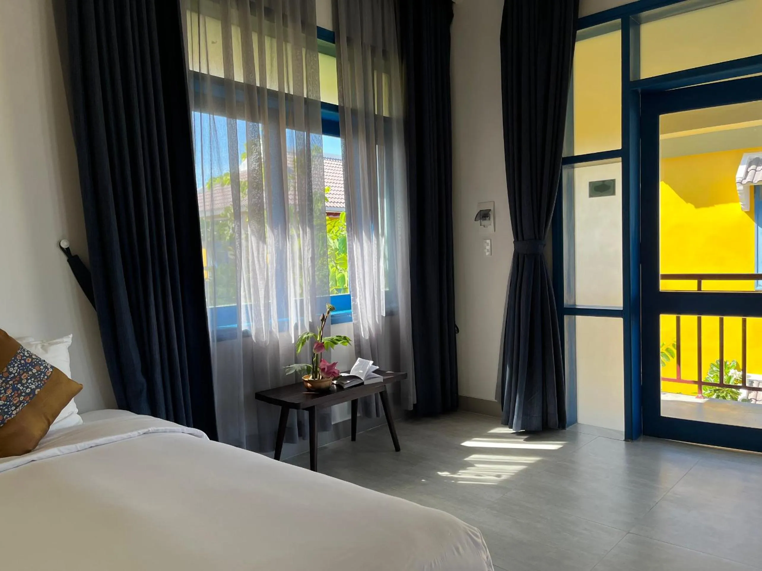 View (from property/room), Bed in Chez Mimosa Rice Field Retreat