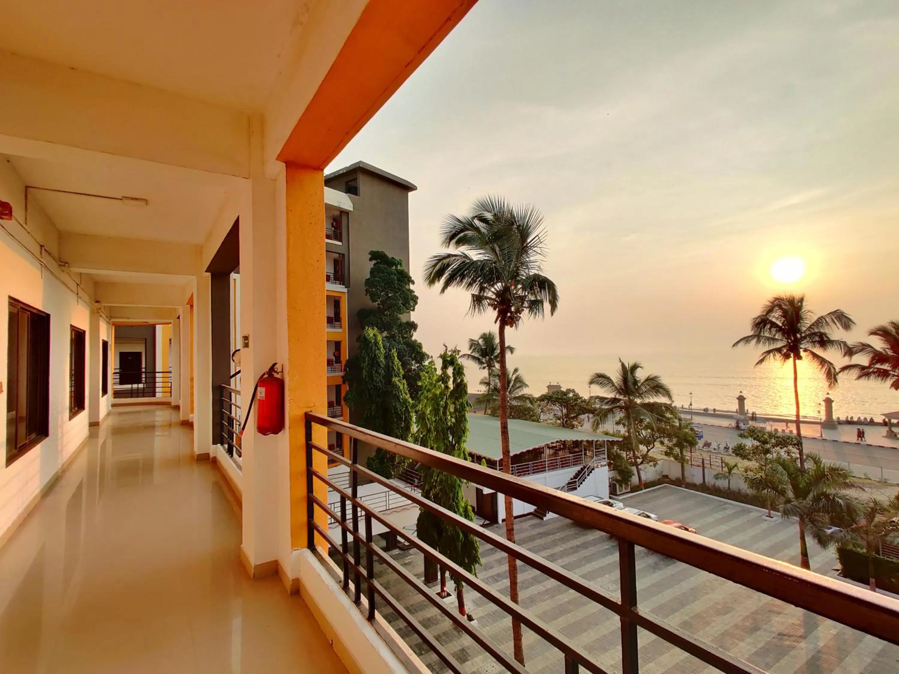 Sea view in Golden Chariot Hotel Daman