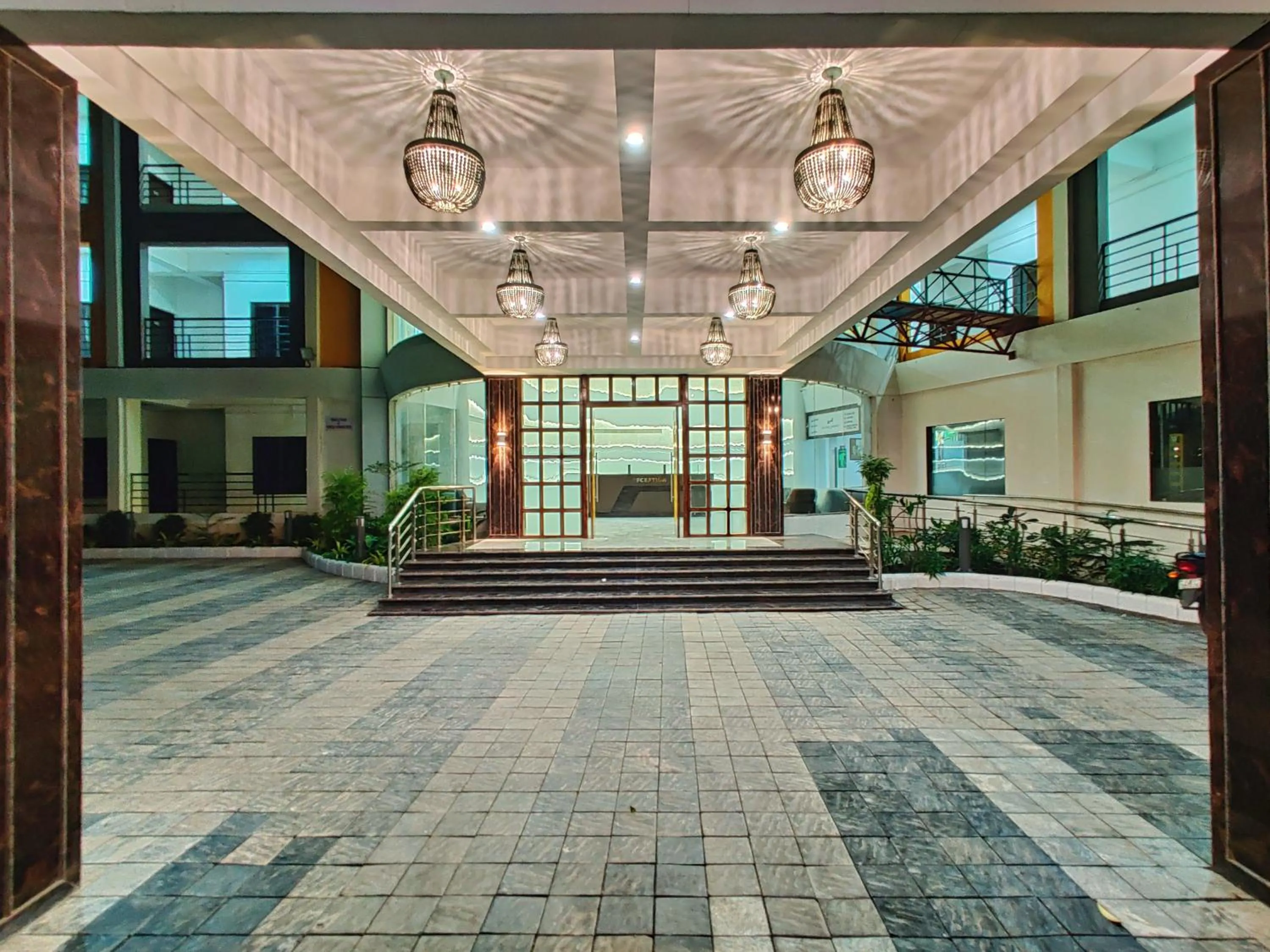 Facade/entrance in Golden Chariot Hotel Daman