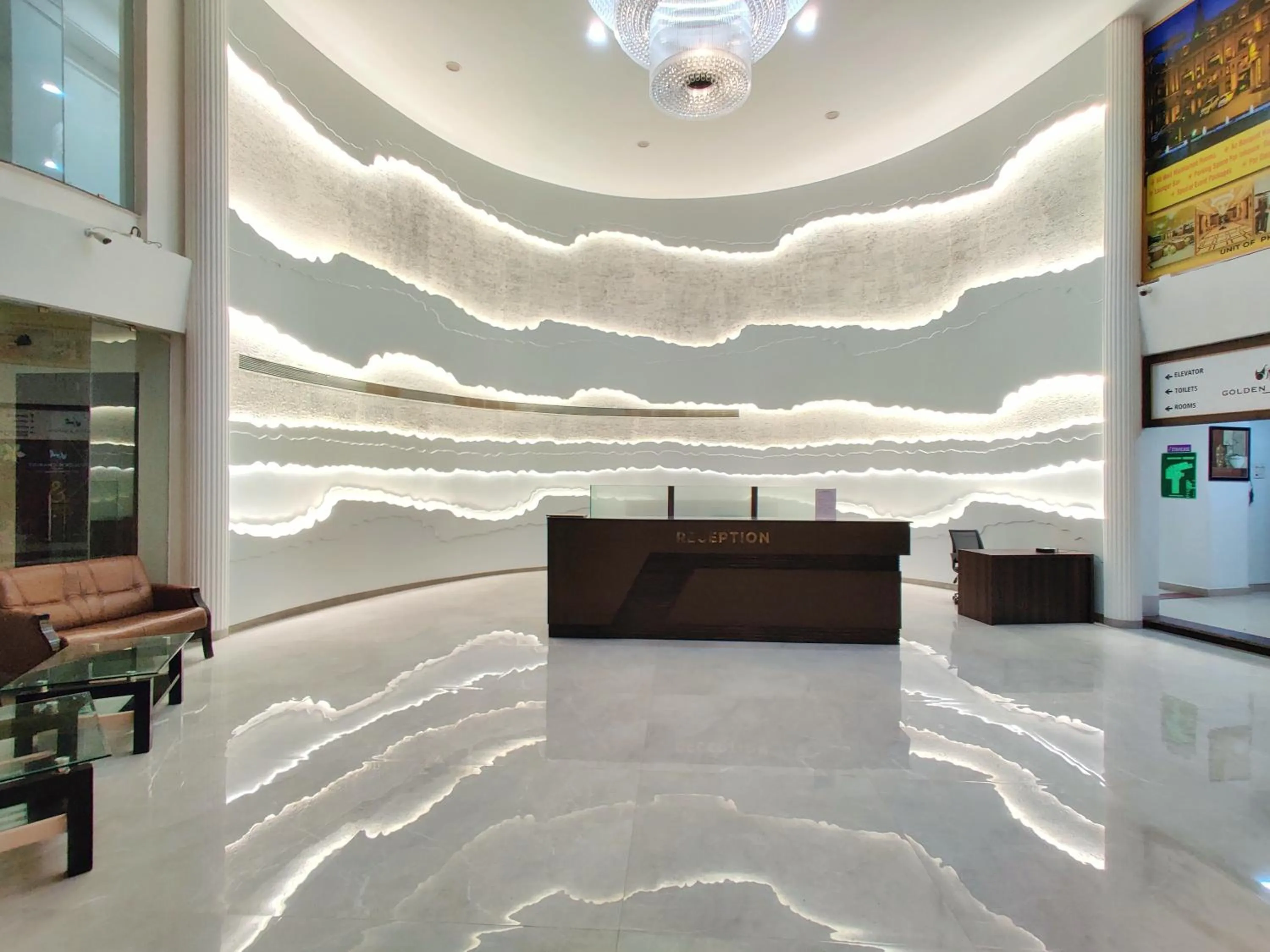 Lobby or reception in Golden Chariot Hotel Daman