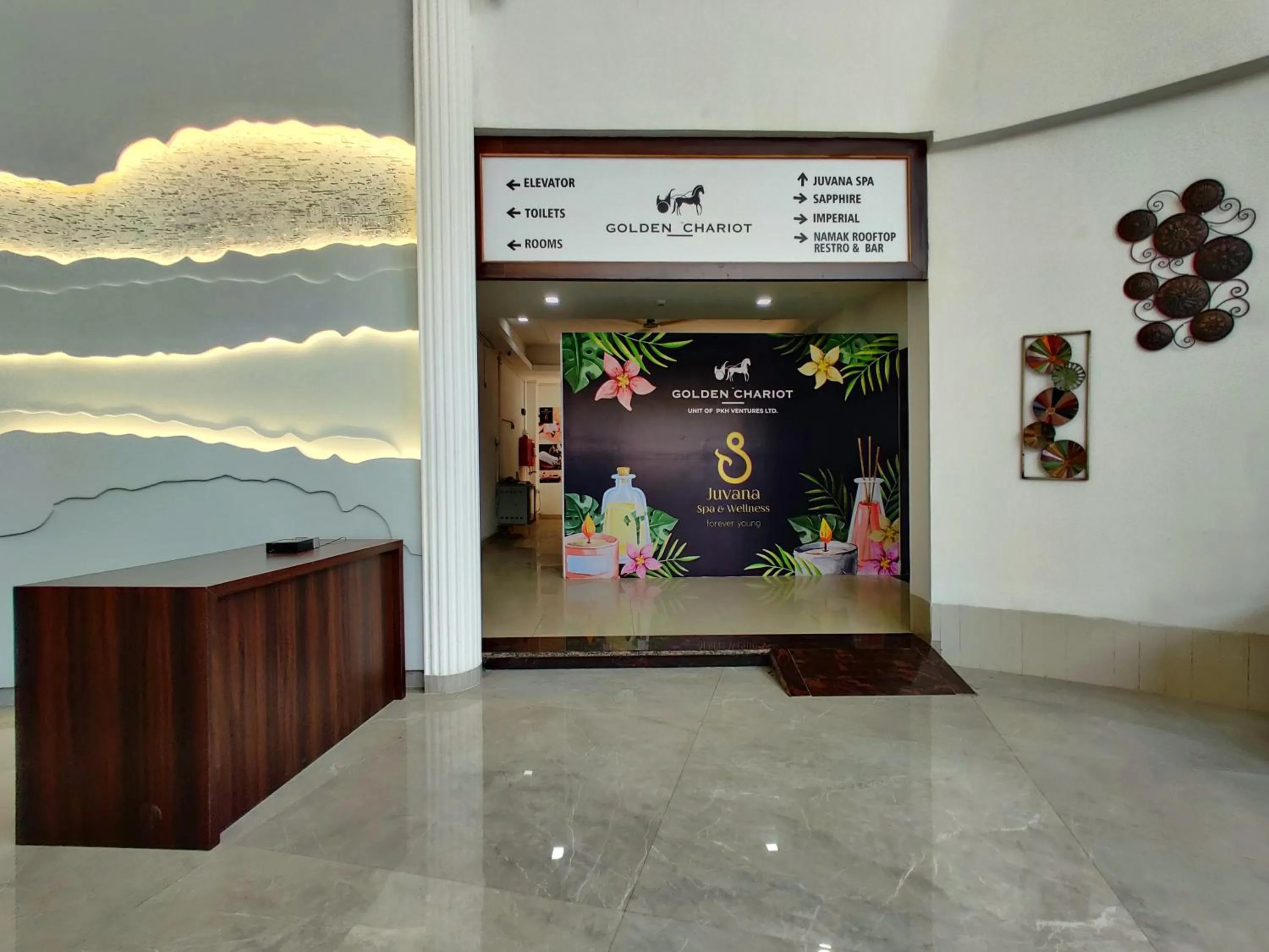 Lobby or reception in Golden Chariot Hotel Daman