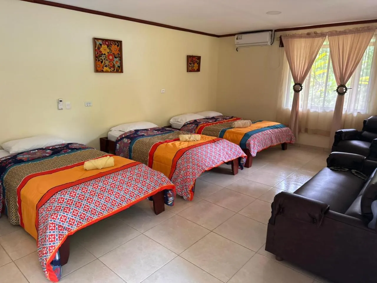 Bed in RIVER SIDE LODGE