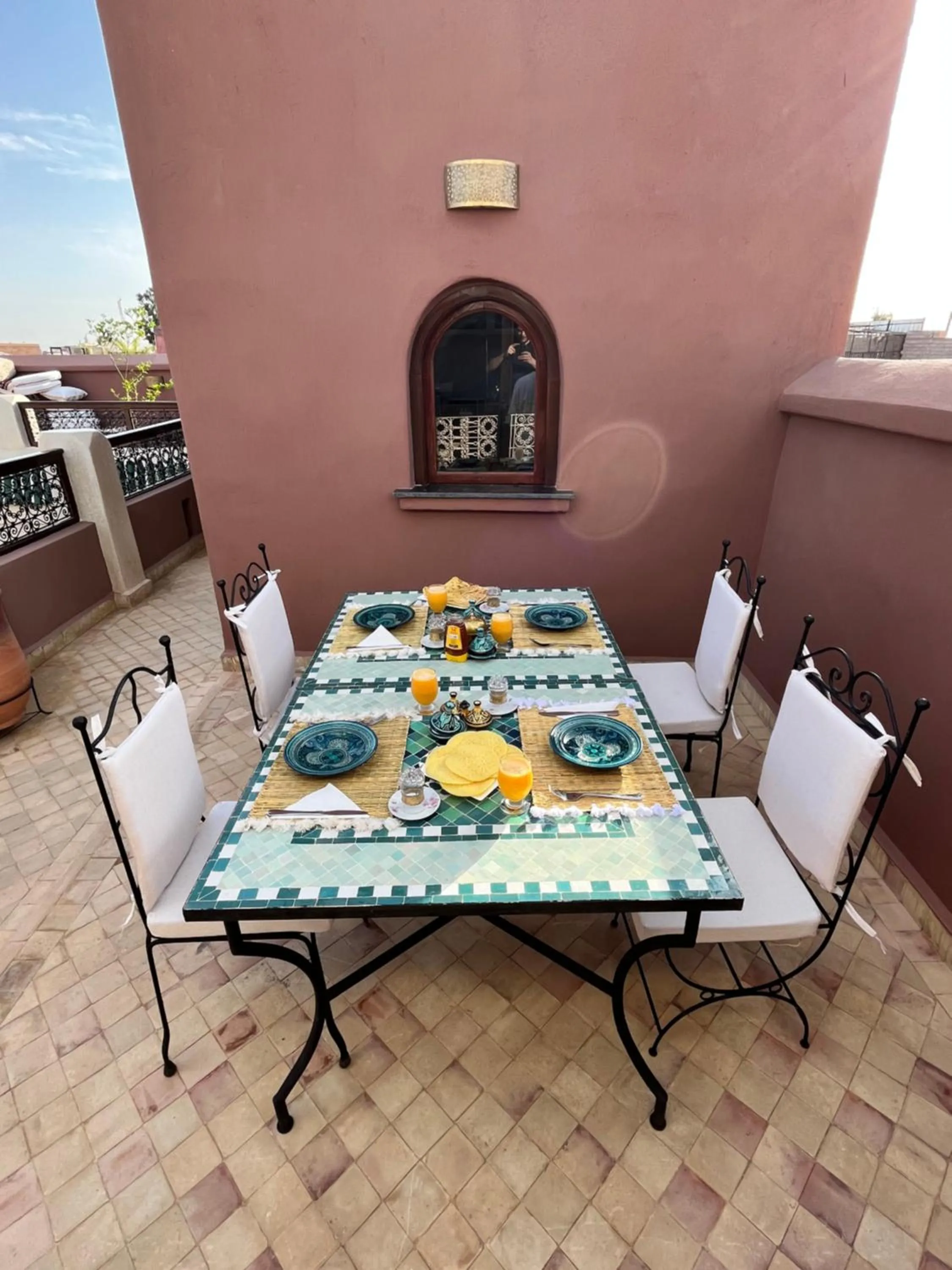 Balcony/Terrace in Riad Dar Zaouia