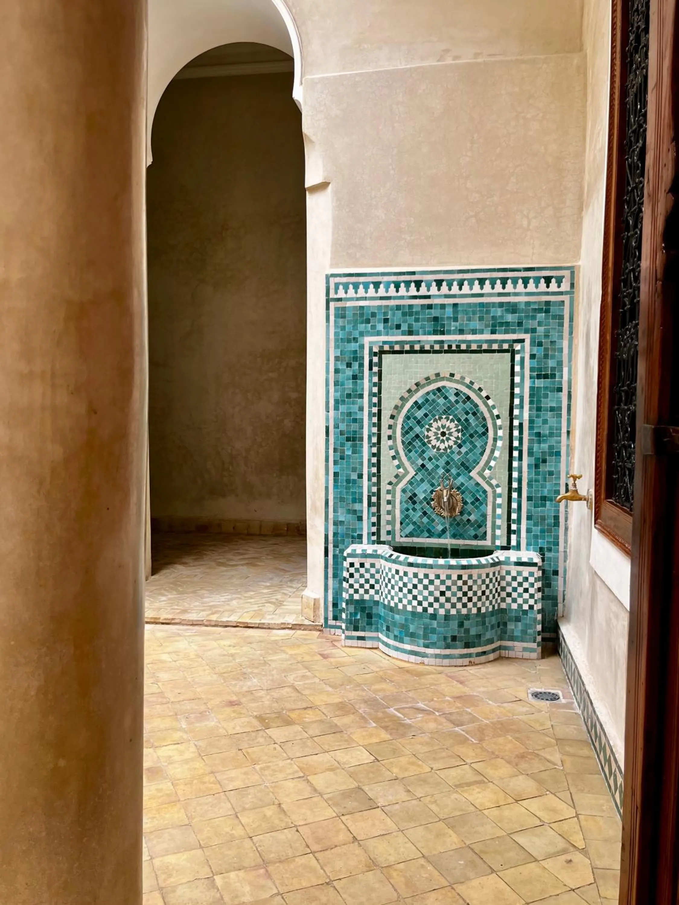 Decorative detail in Riad Dar Zaouia