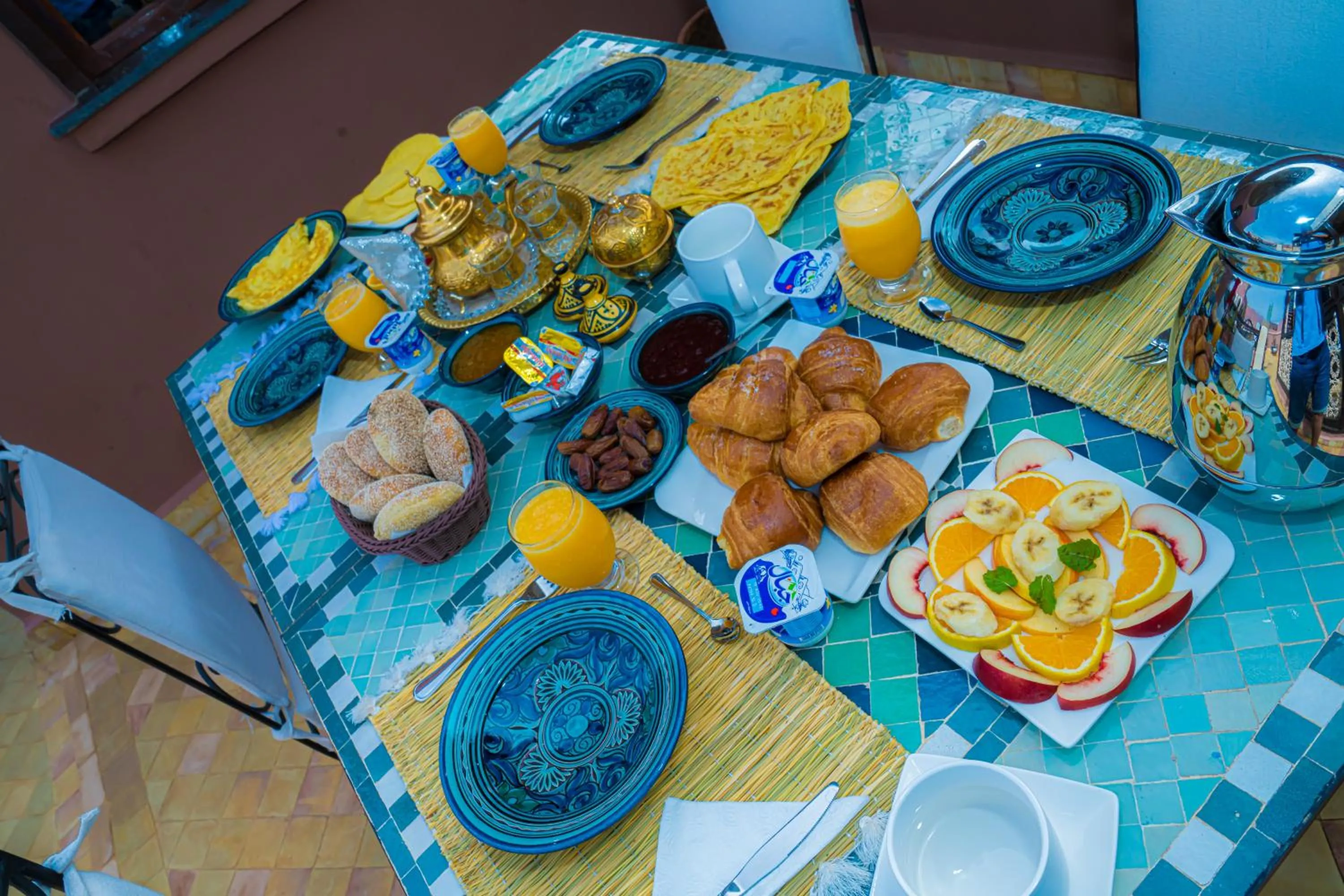 Continental breakfast in Riad Dar Zaouia