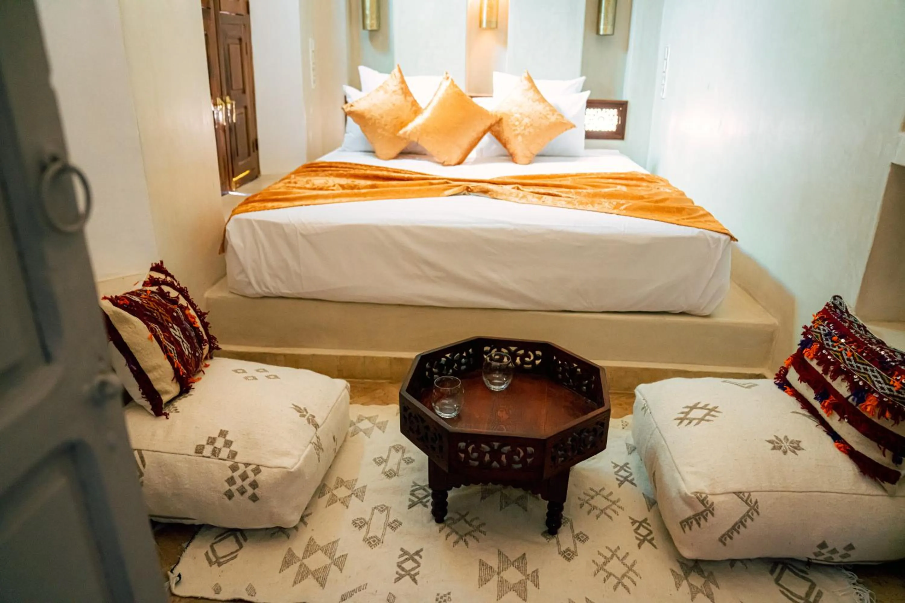 Decorative detail, Bed in Riad Dar Zaouia