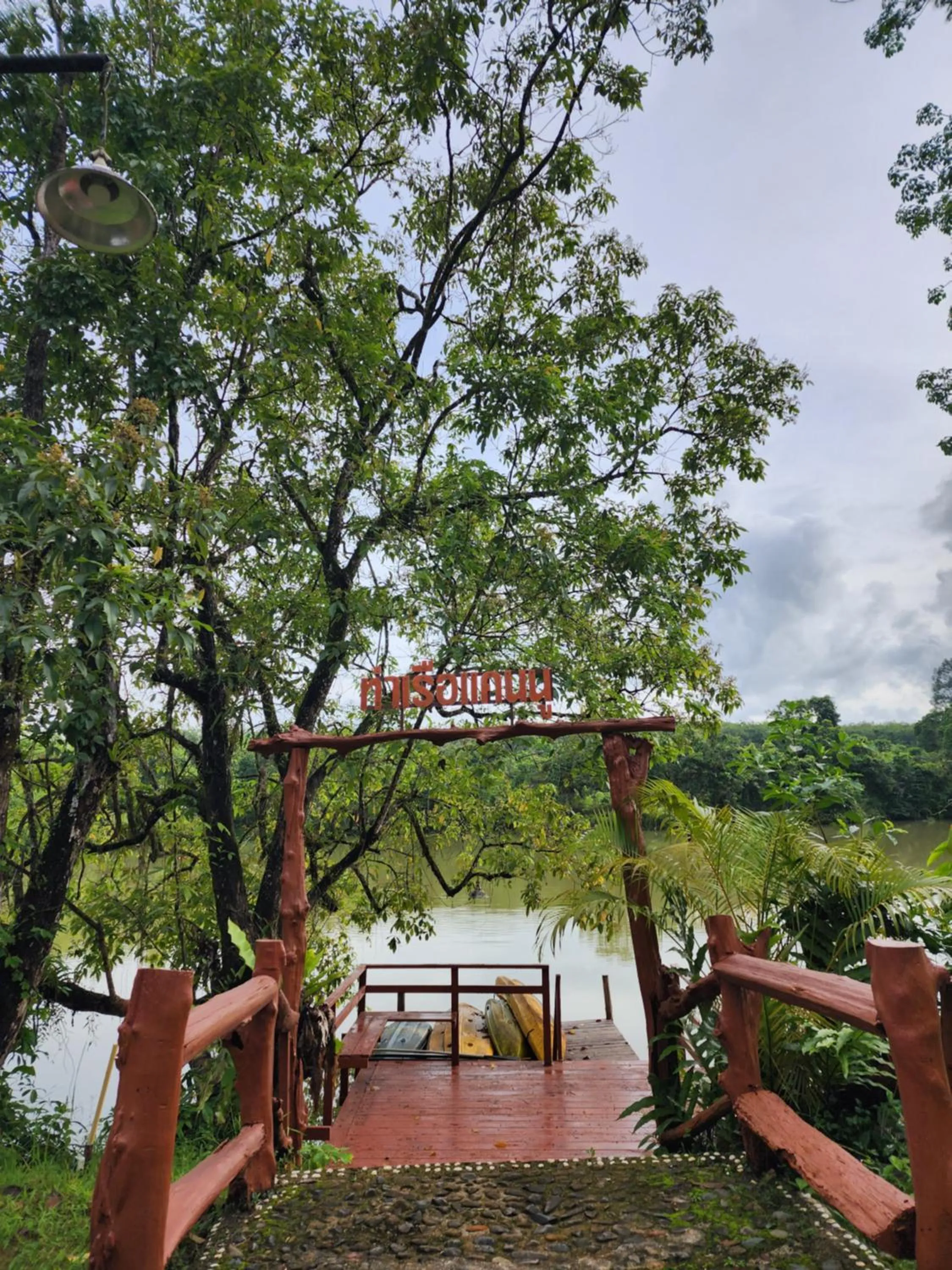 Balcony/Terrace in Sawasdee Lagoon Camping & Restaurant