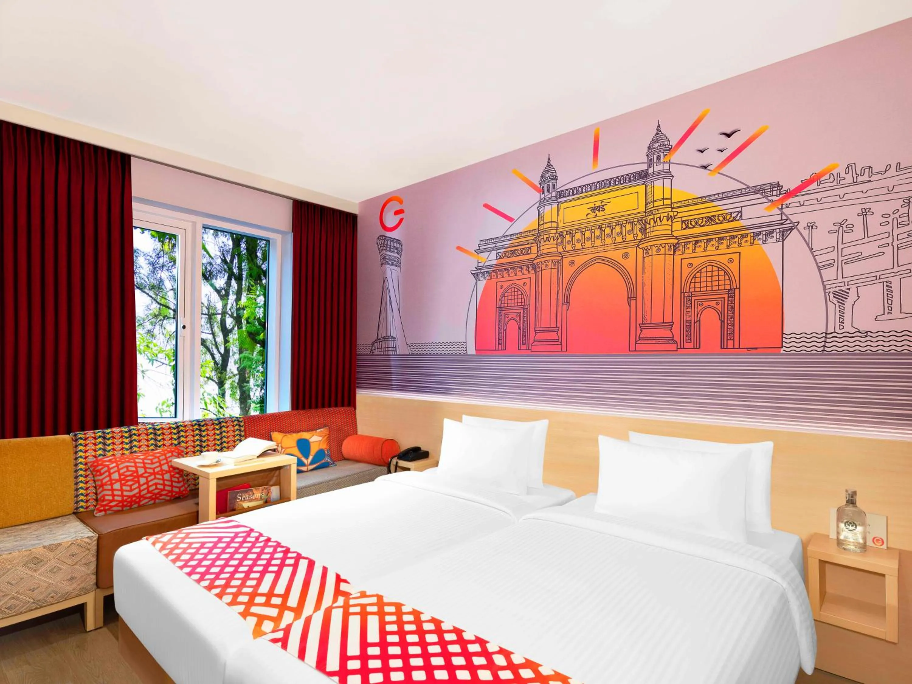 Bed in Ginger Mumbai Airport