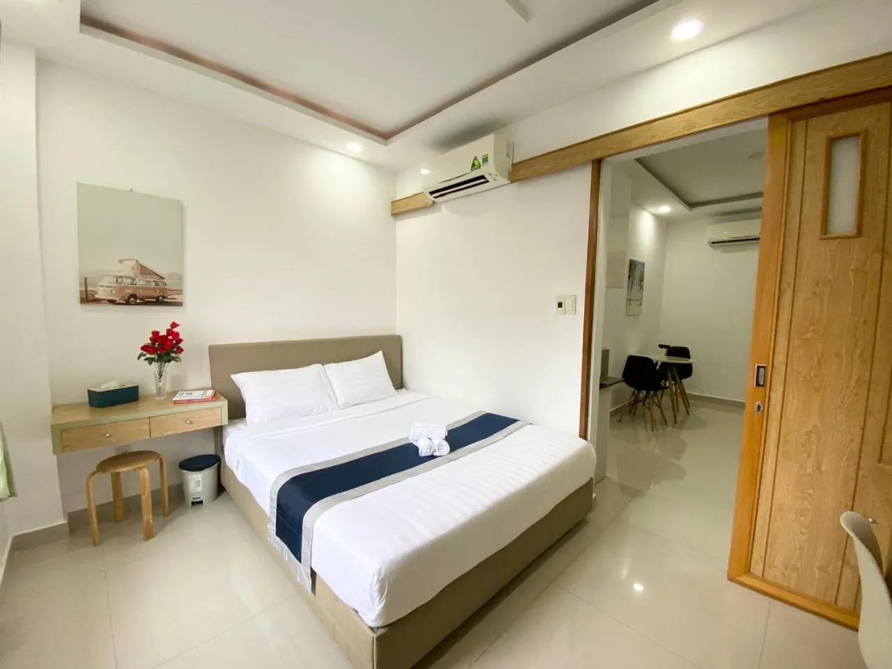 Bedroom, Bed in Home Away Minh Khai - Serviced Apartment