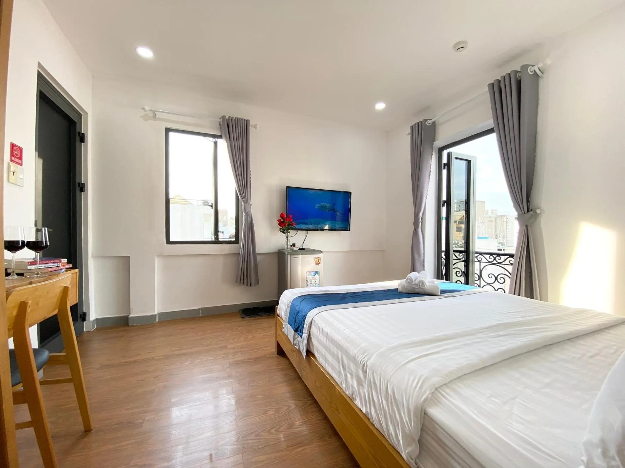 Bedroom, Bed in Home Away Minh Khai - Serviced Apartment