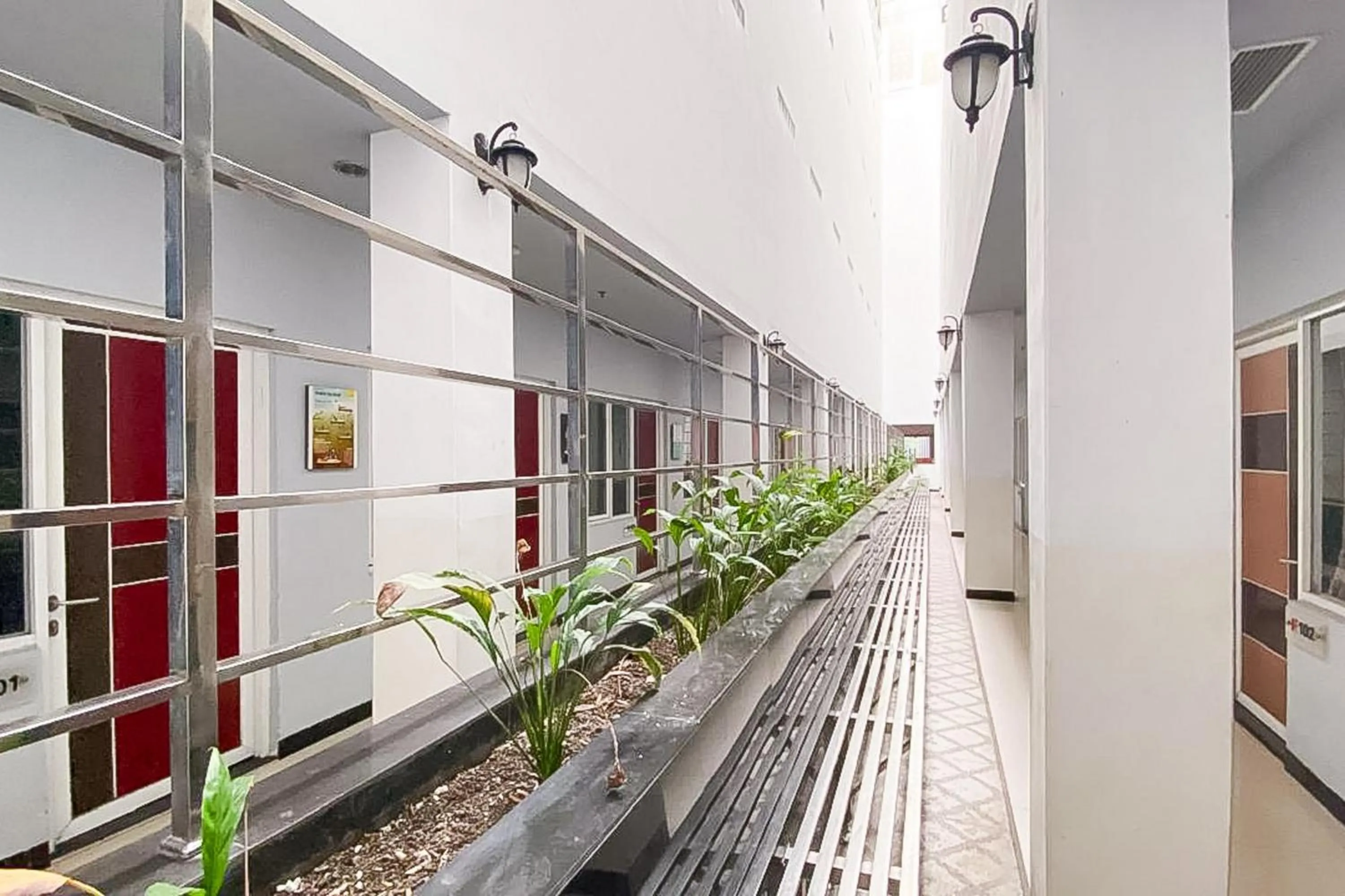 Property building in RedDoorz Hostel at FInest Medan