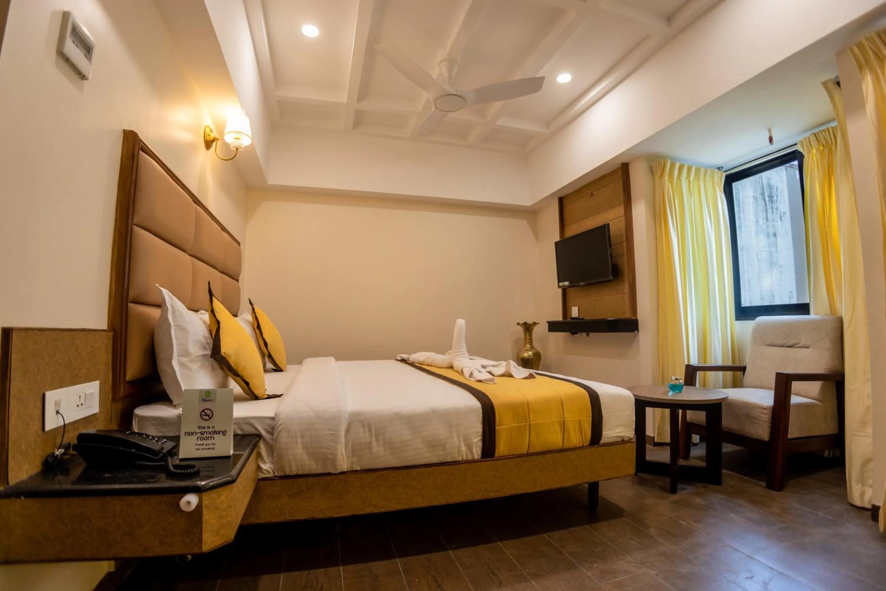 Bedroom, Bed in Hotel Grand Sabarees