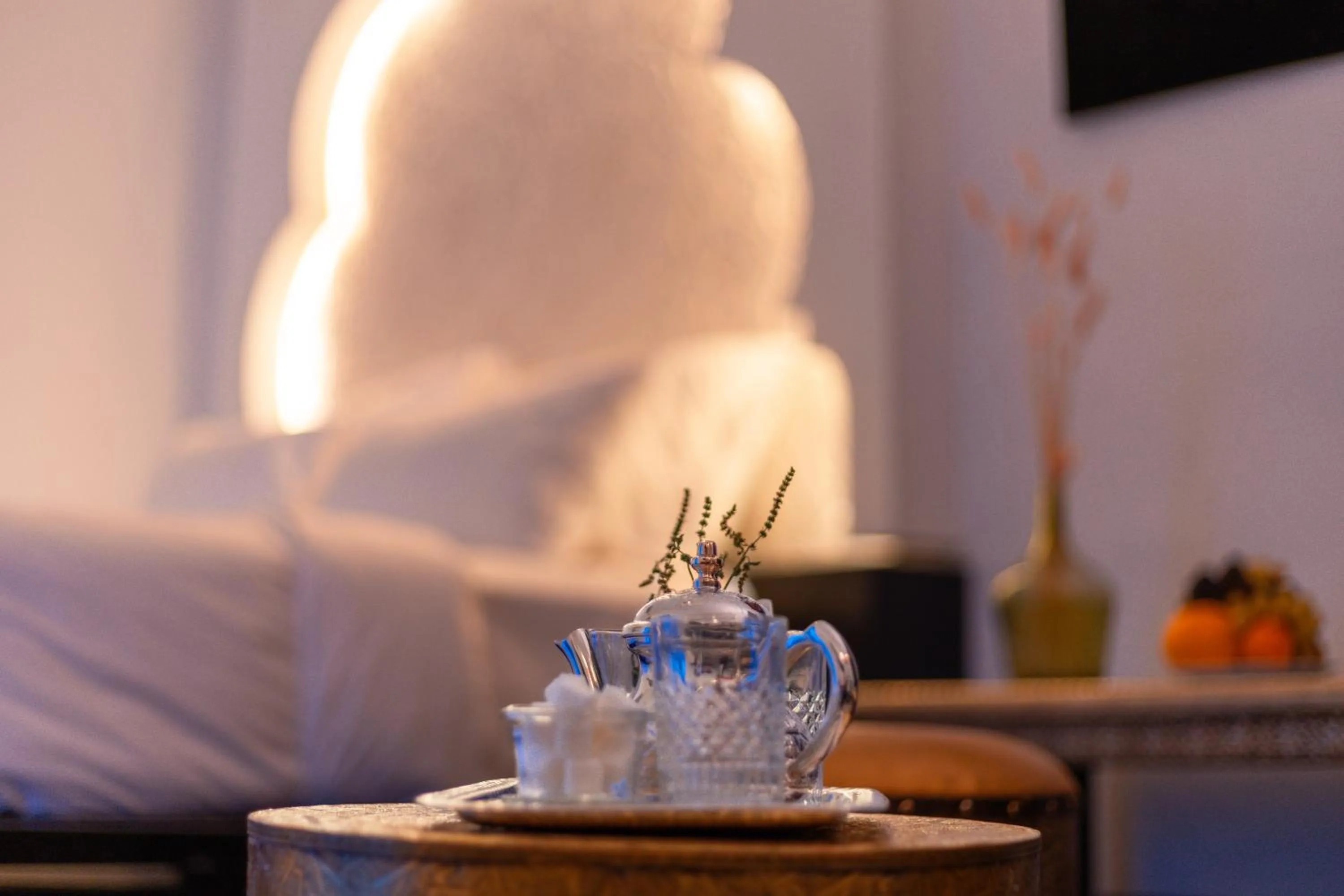 Drinks, Bed in Riad L'ECOLE