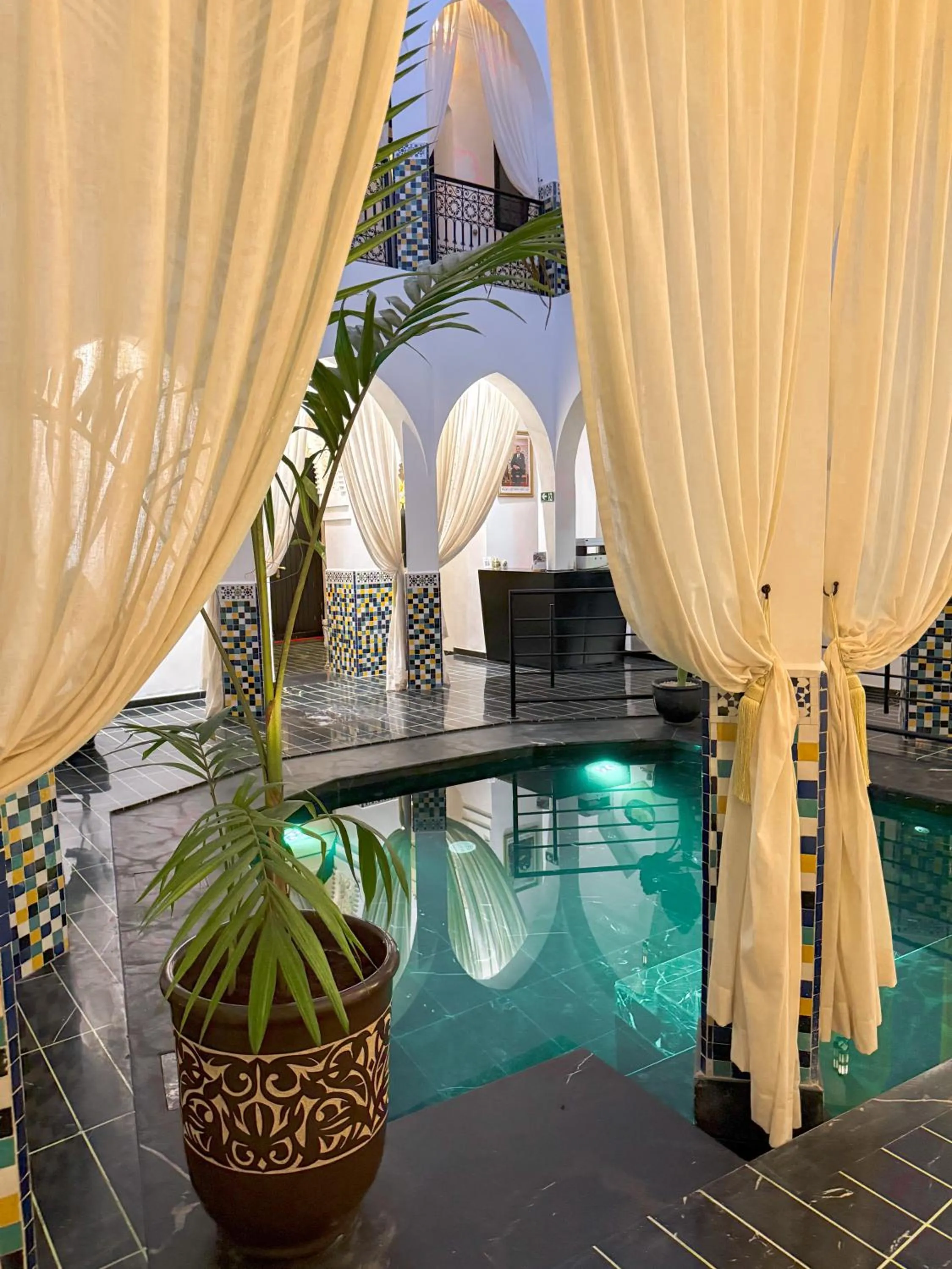 Pool view in Riad L'ECOLE
