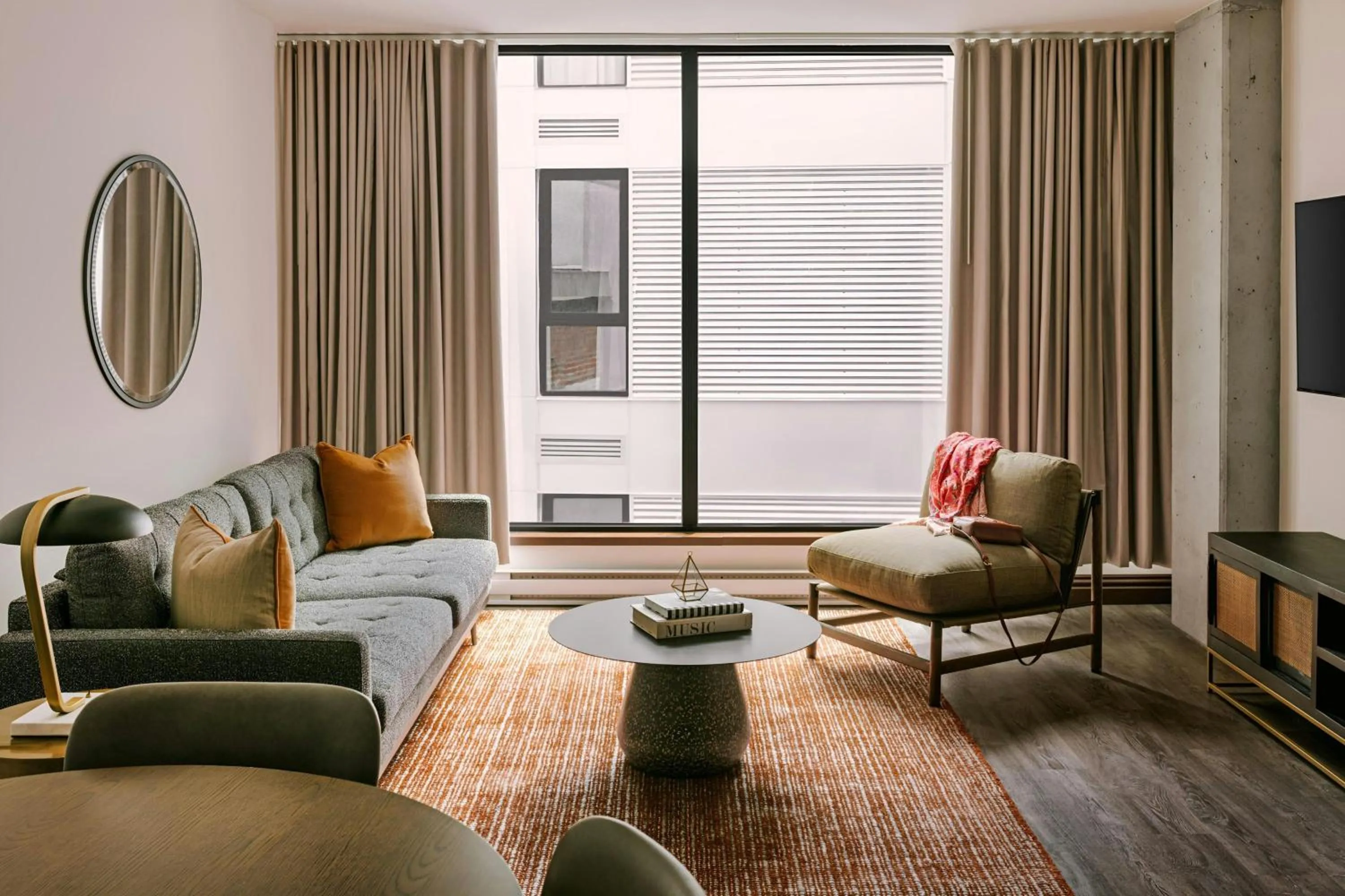 Living room in Sonder by Marriott Bonvoy Lambert Apartments Old Montreal