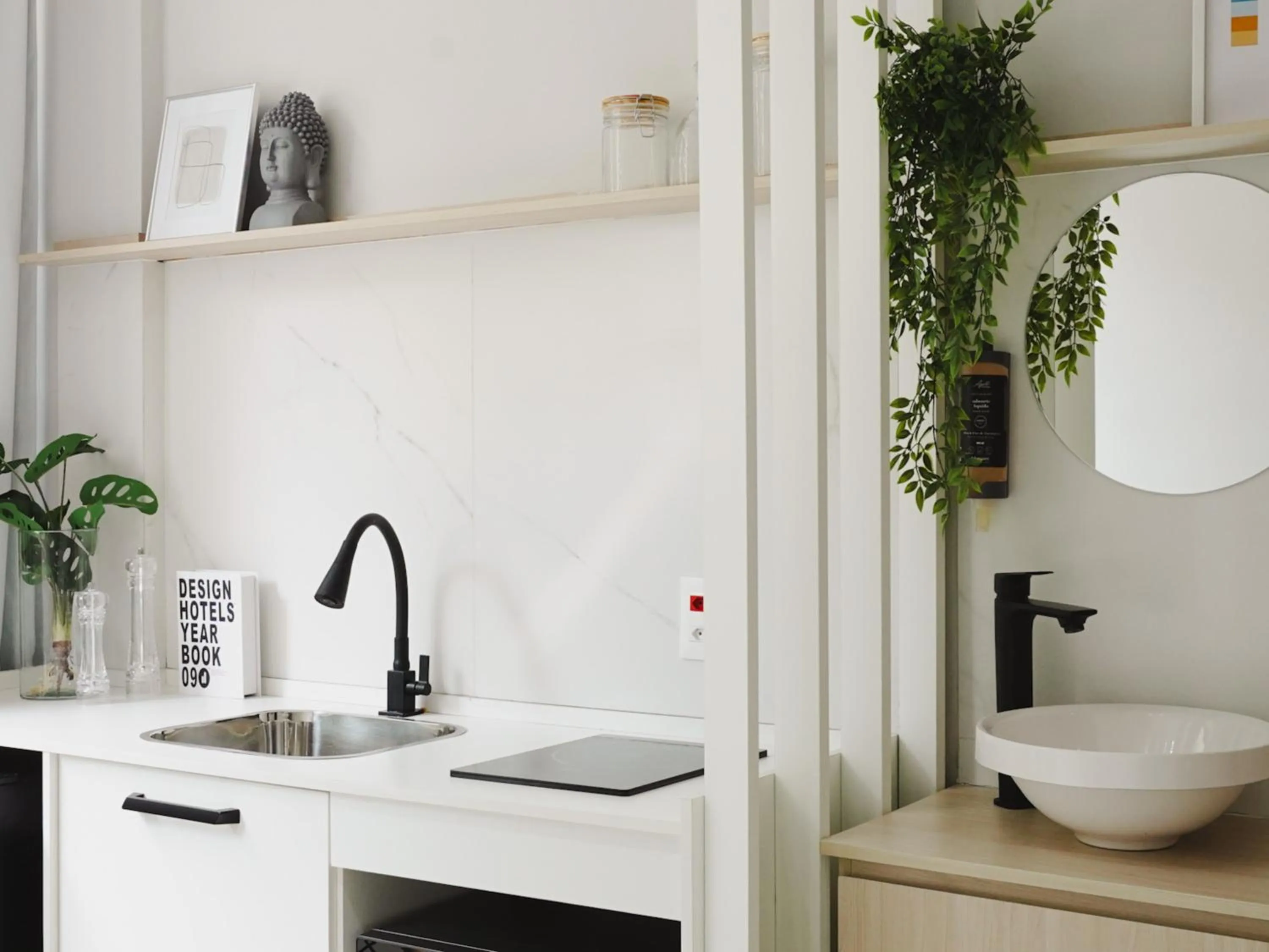 Kitchen or kitchenette in Apê Metrô Paraíso