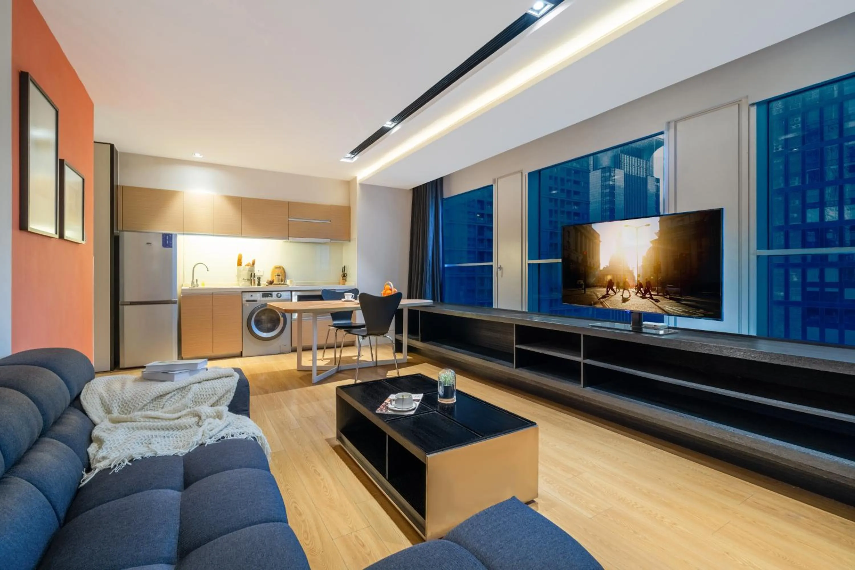 Communal lounge/ TV room in Citadines South Chengdu