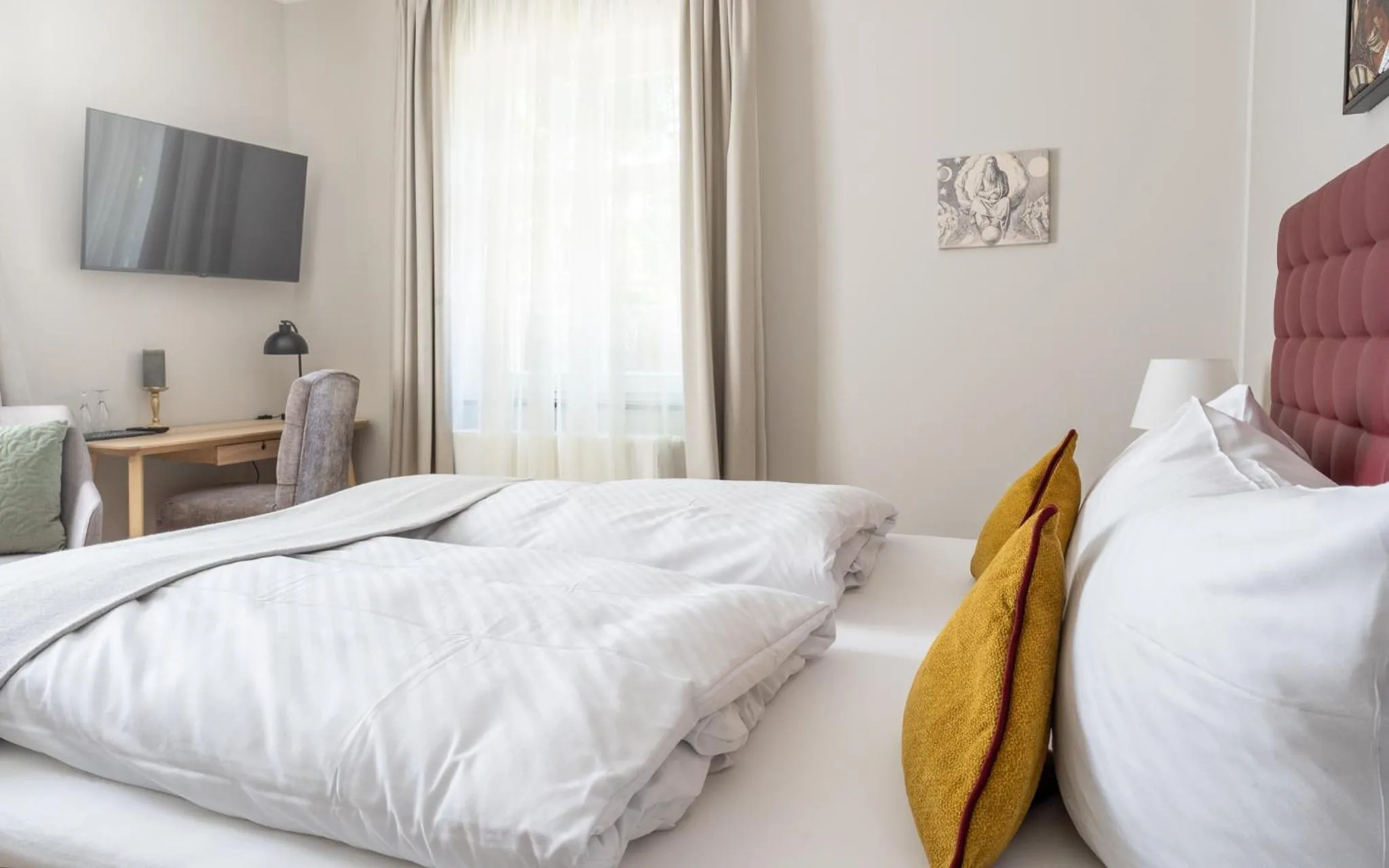 Bedroom, Bed in Up Hus Hotel Neuruppin