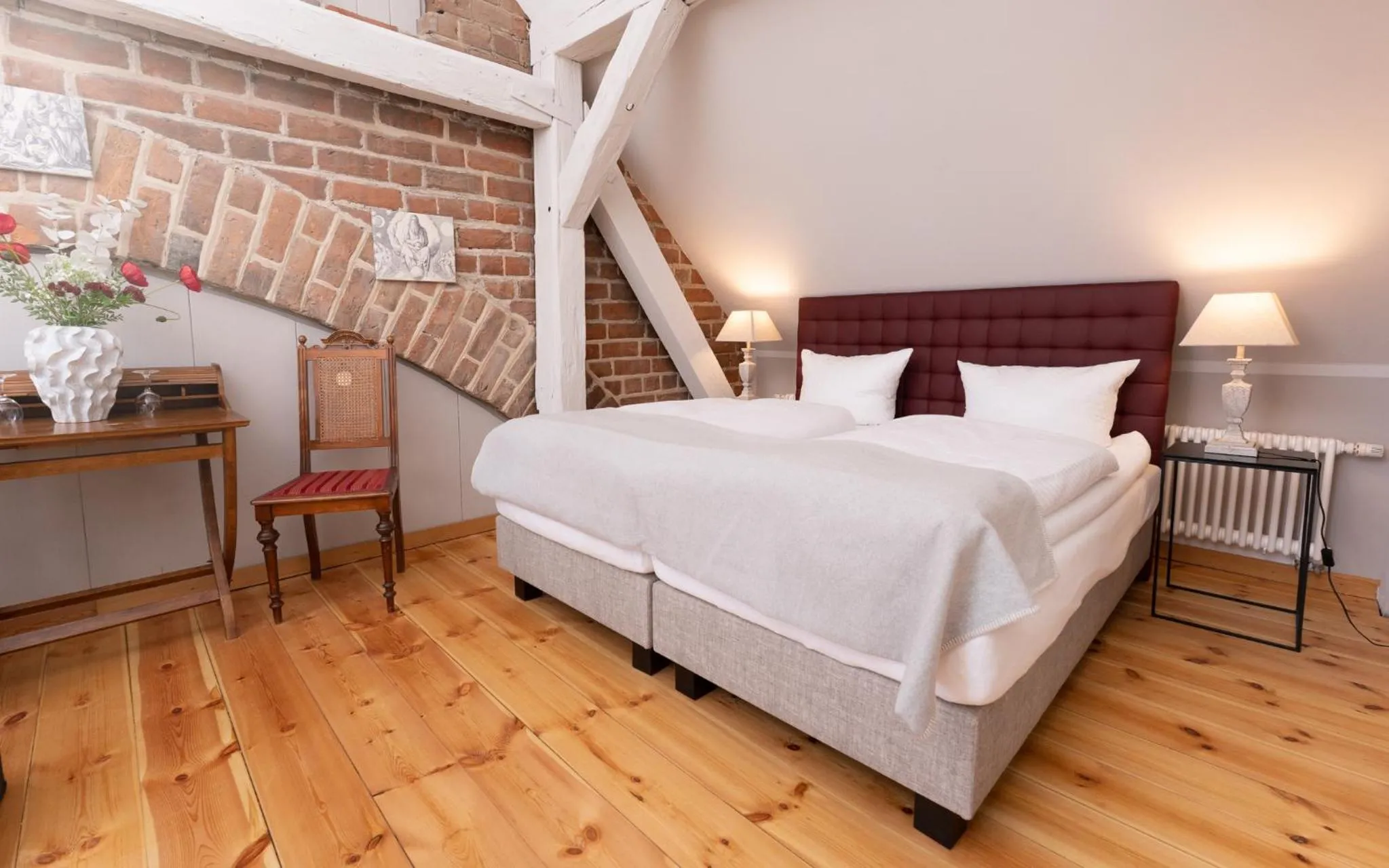 Bed in Up Hus Hotel Neuruppin