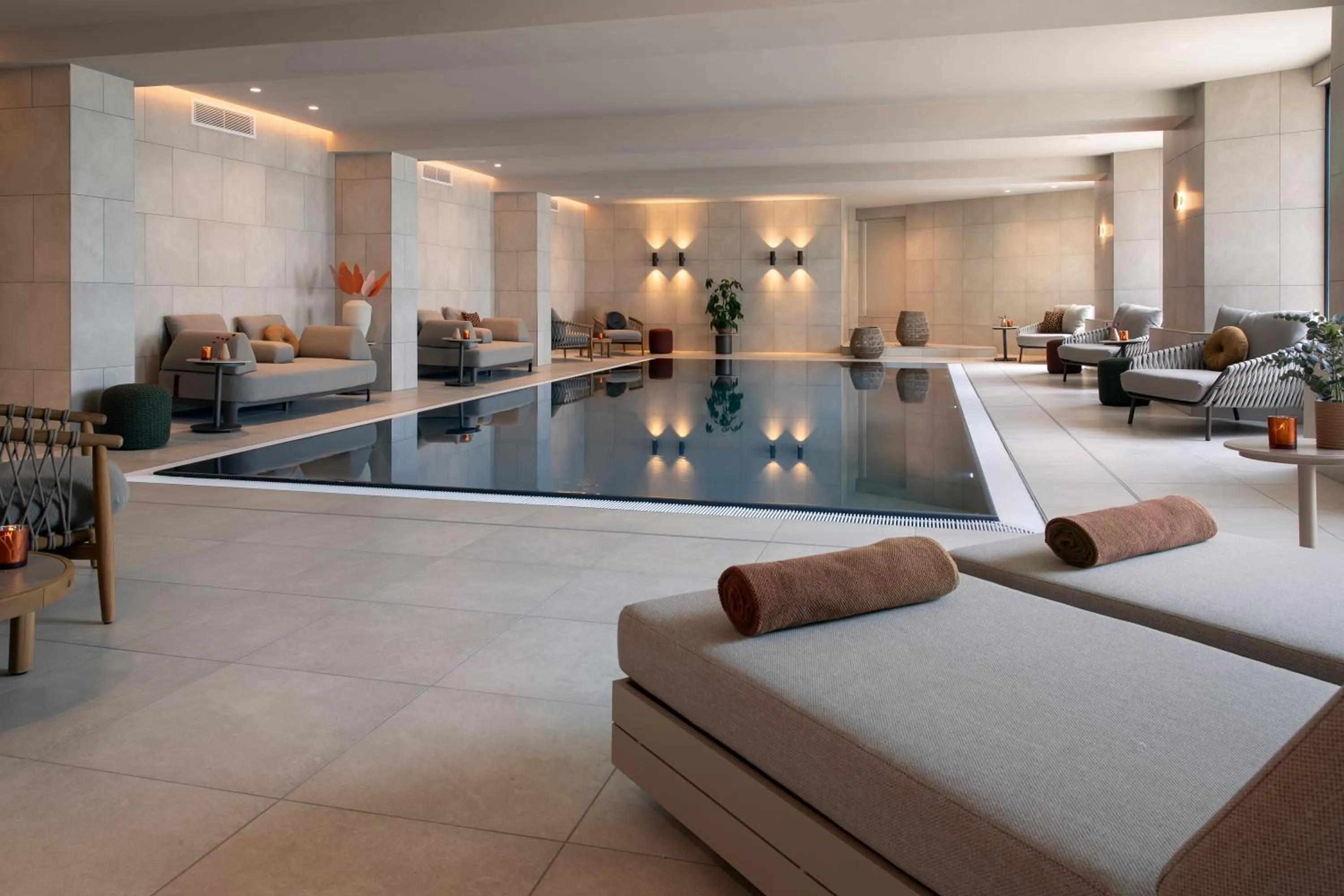 Pool view in Bilderberg Europa Hotel Scheveningen