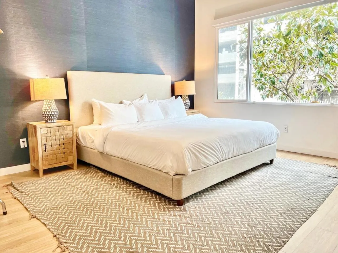 Bed in Dapper Retreat in Vibrant San Diego