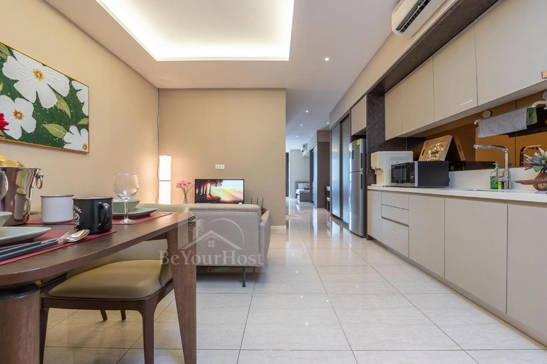 Kitchen or kitchenette in Dorsett Residences Sri Hartamas (Kuala Lumpur)