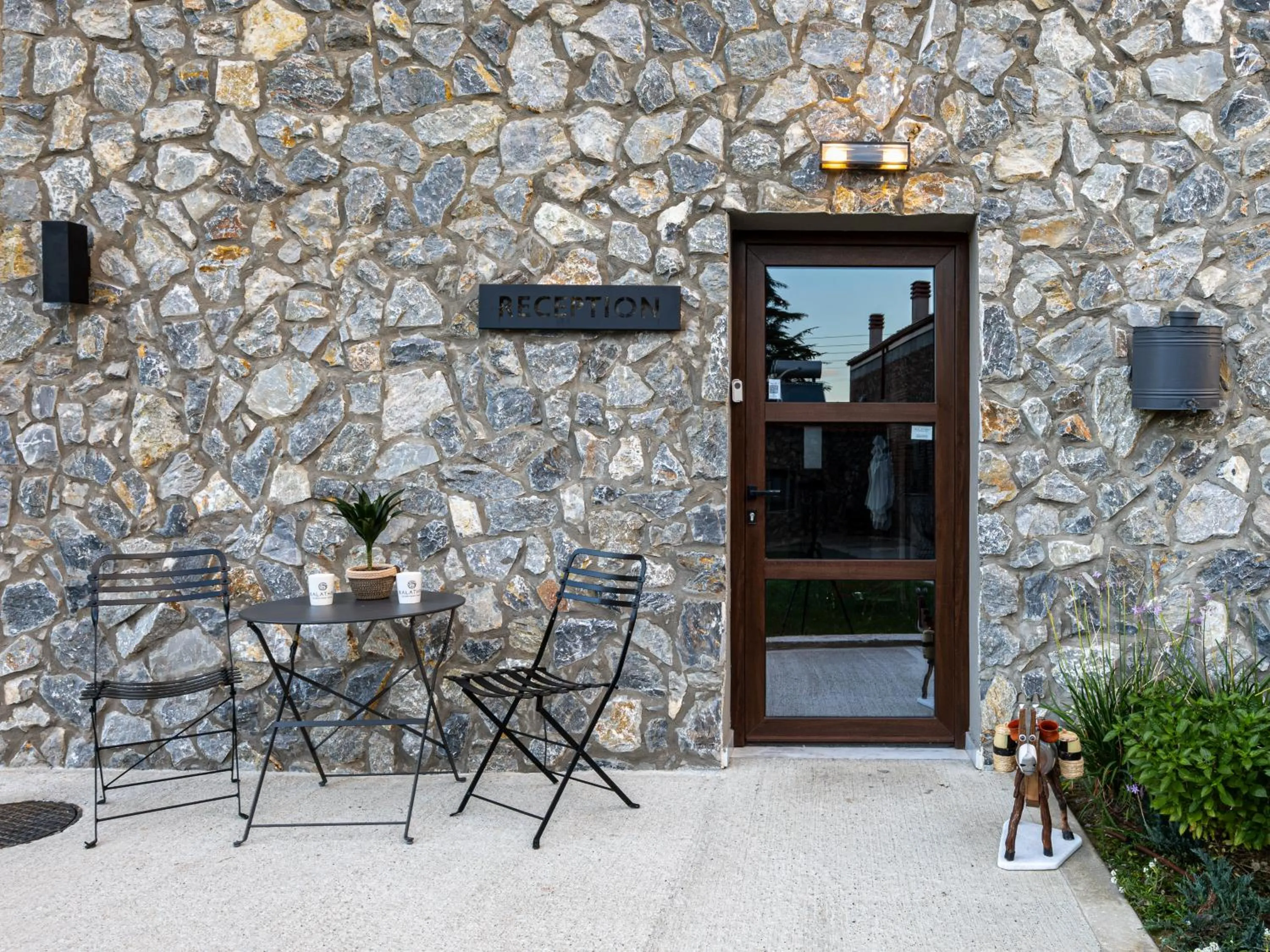 Facade/entrance in Malathro Olympus Guest House