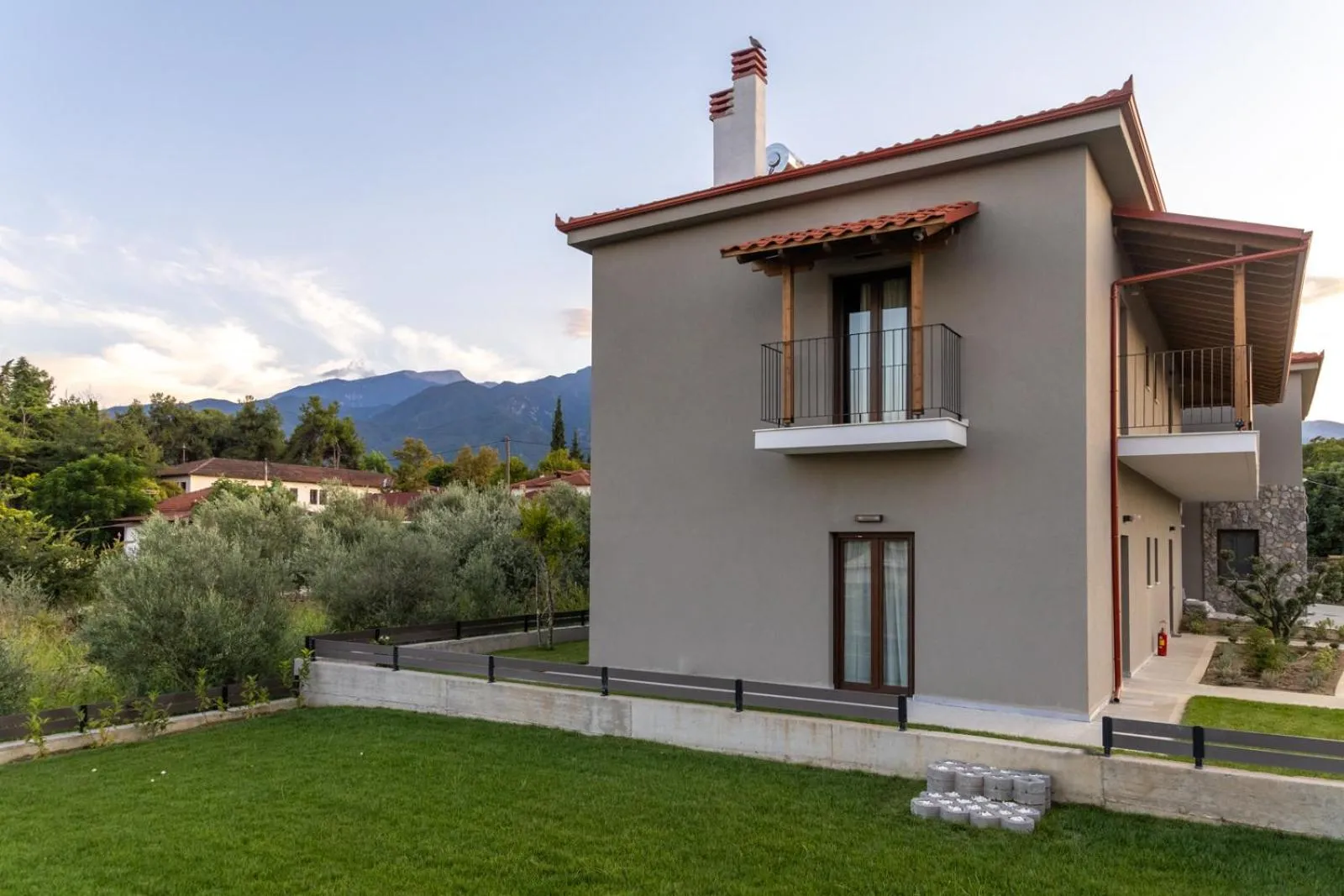 Property building in Malathro Olympus Guest House