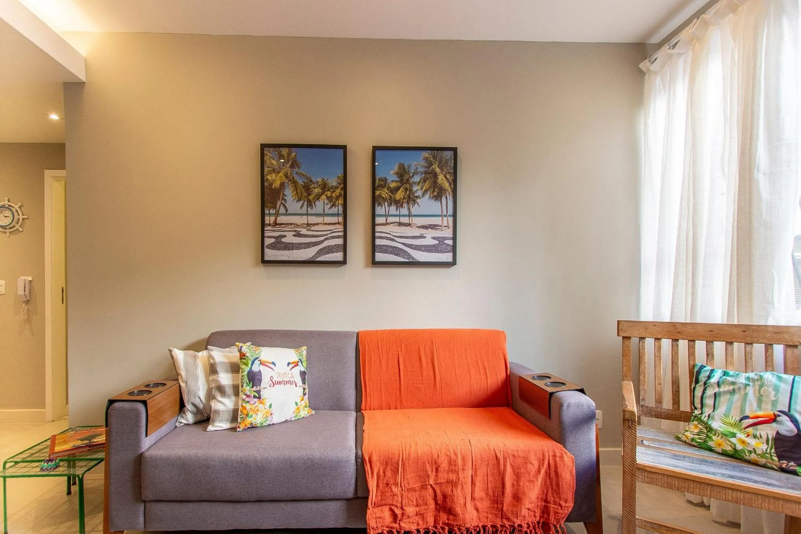 Communal lounge/ TV room in Praia e Conforto em Ipanema!