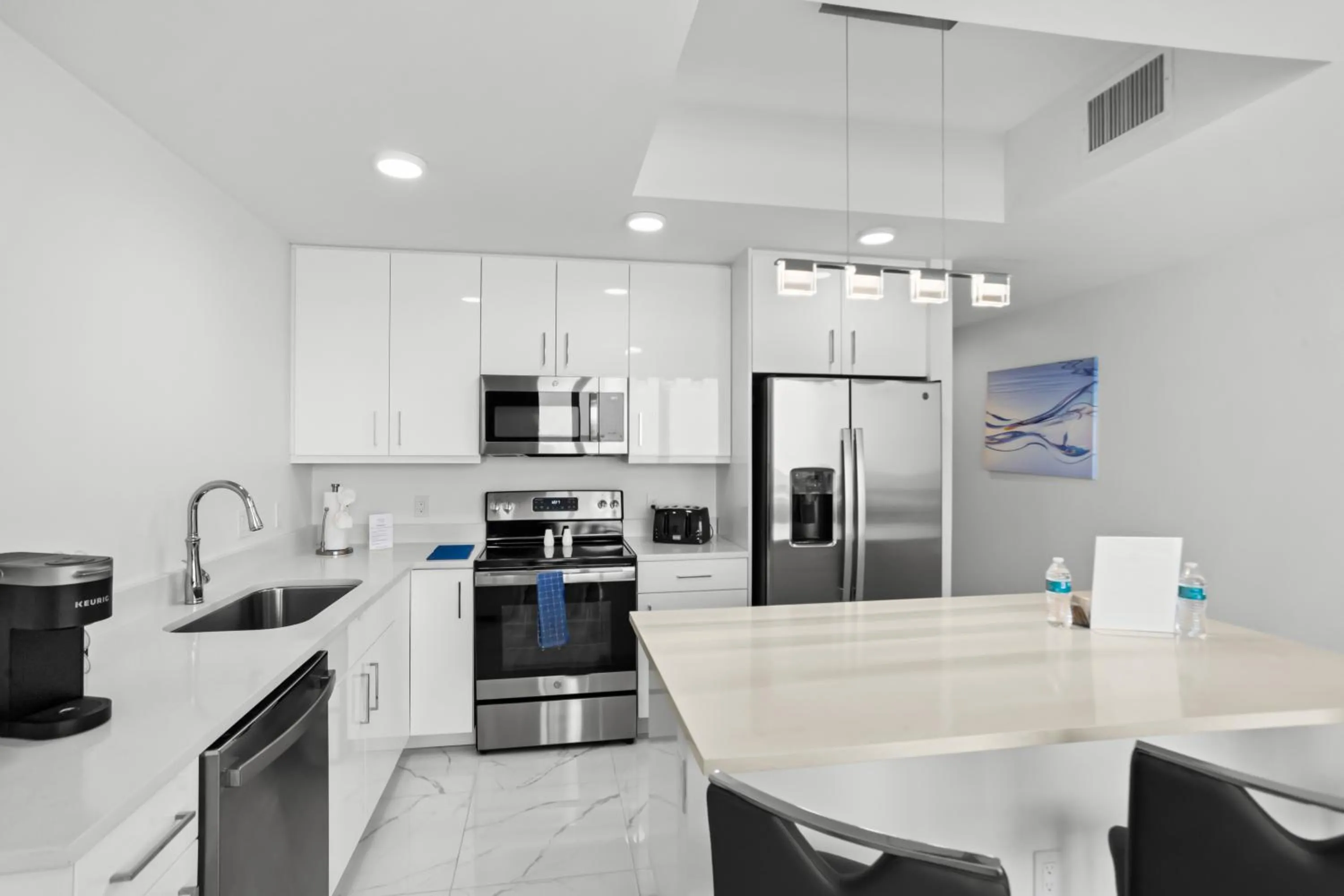 Kitchen or kitchenette in Ocean Club Treasure Island Hotel