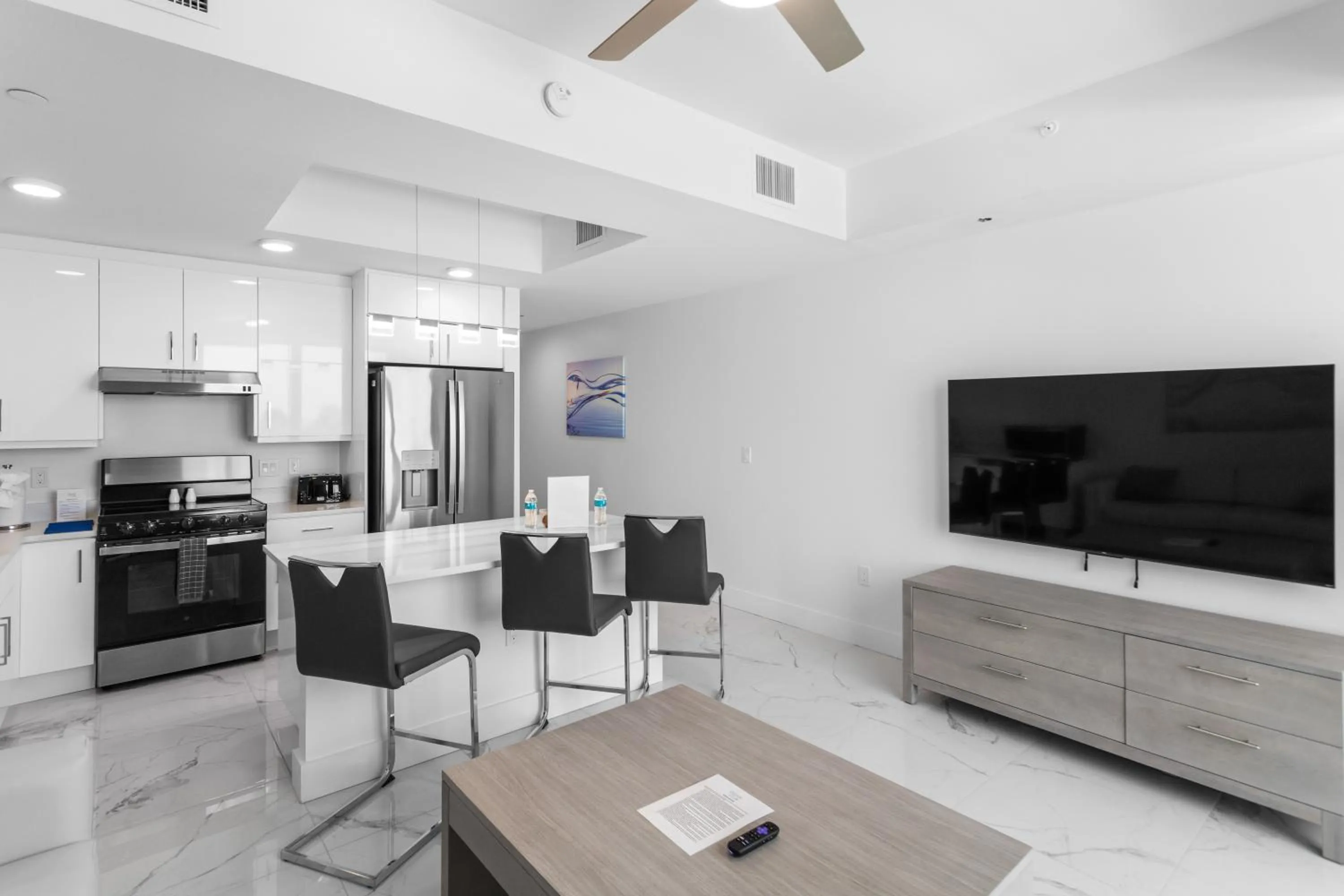 Kitchen or kitchenette in Ocean Club Treasure Island Hotel