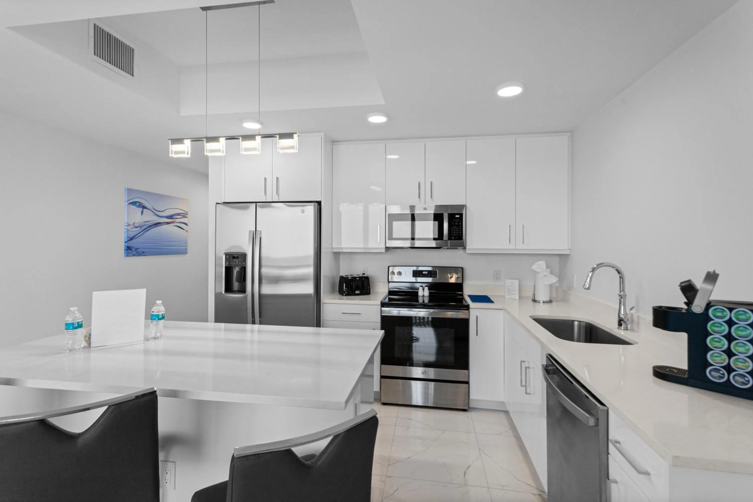 Kitchen or kitchenette in Ocean Club Treasure Island Hotel