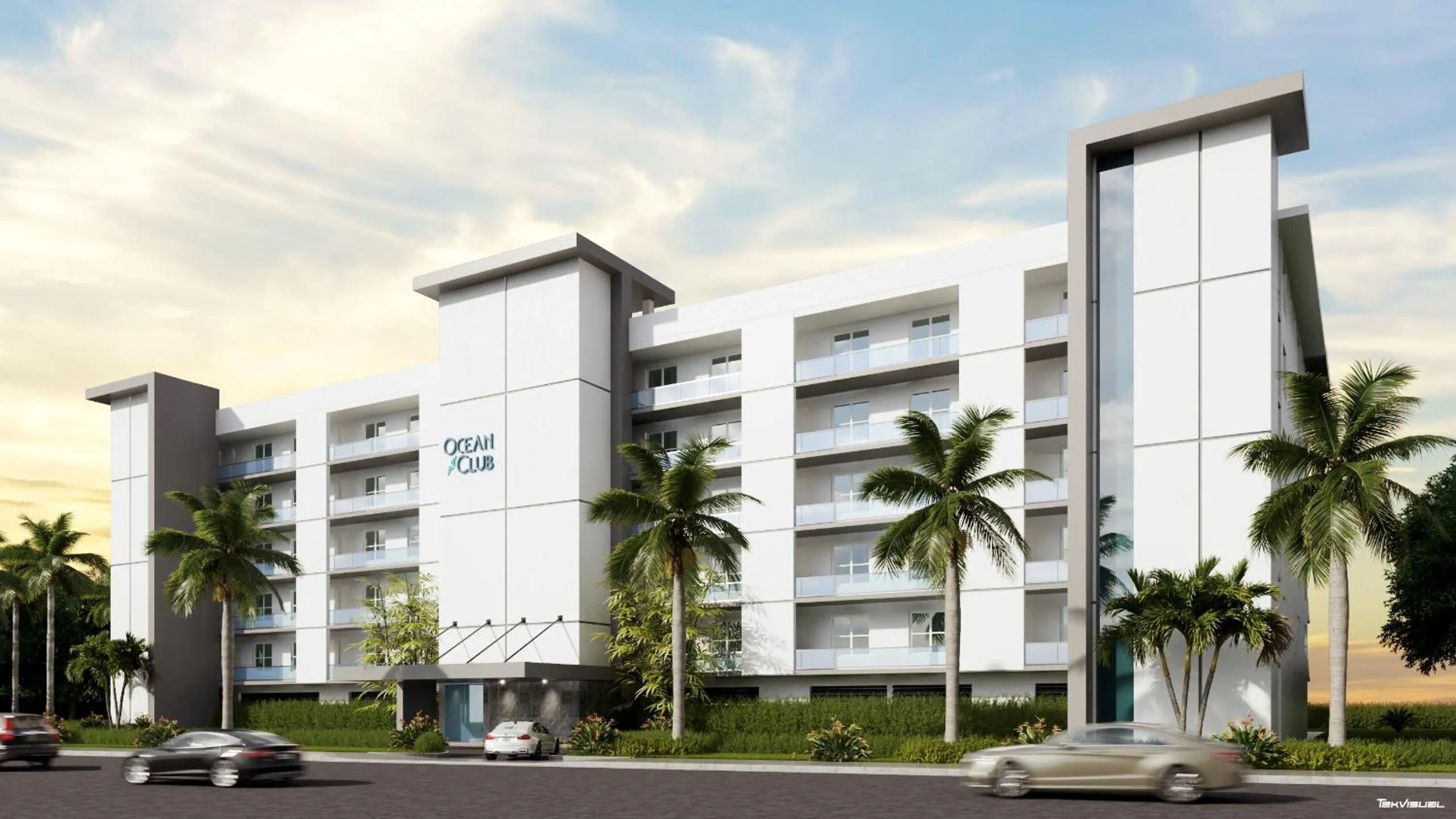 Property building in Ocean Club Treasure Island Hotel