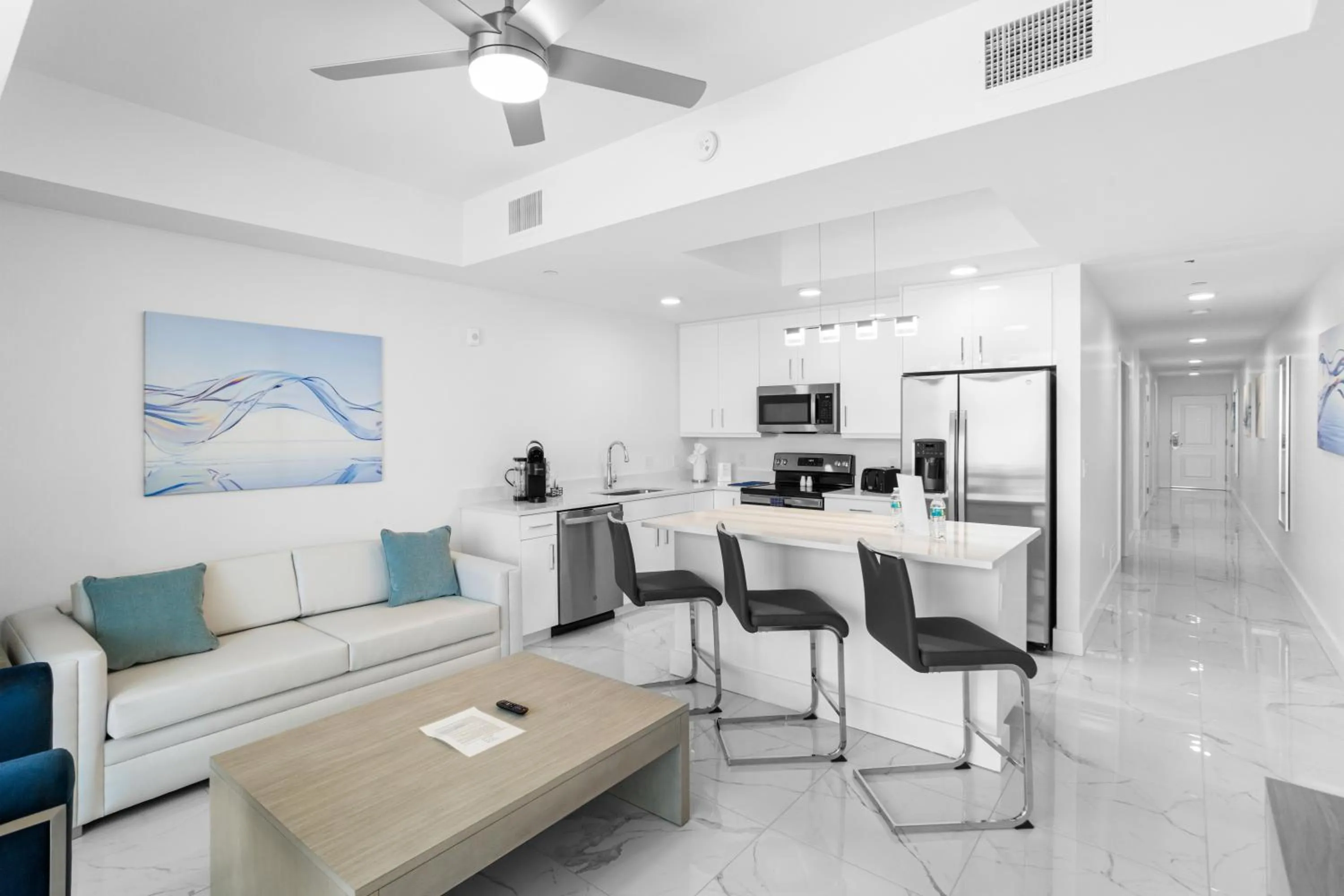 Kitchen or kitchenette in Ocean Club Treasure Island Hotel